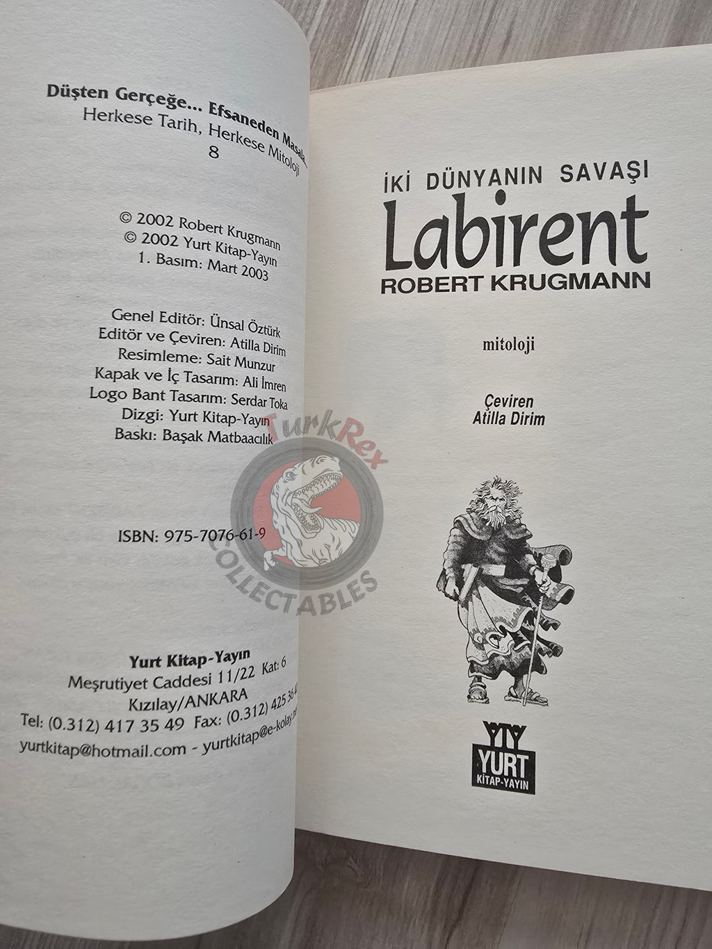 Labyrinth – Robert Krugmann 2003 Turkish Book Turkey Illustrated by Turkish Artist
