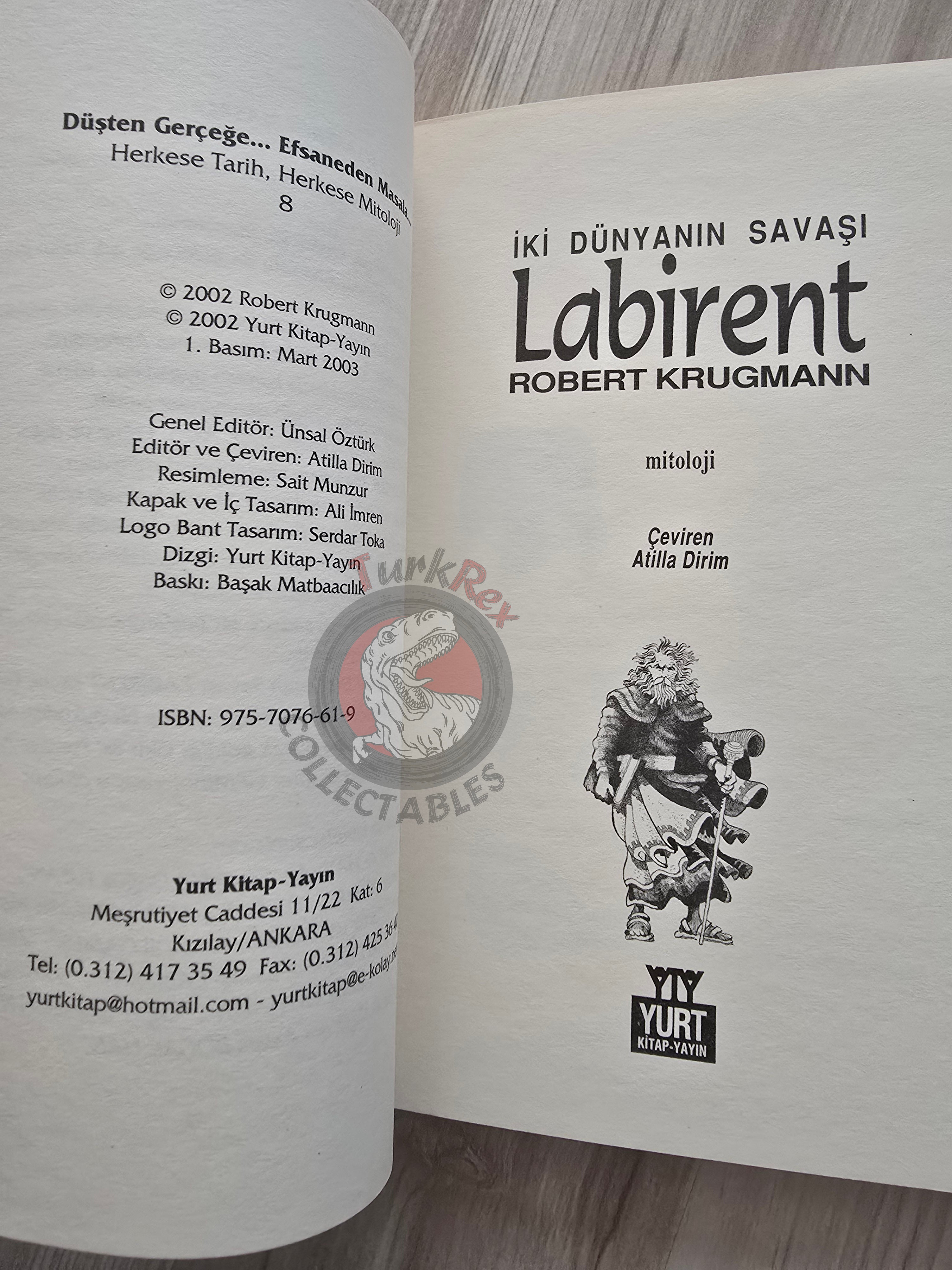 Labyrinth – Robert Krugmann 2003 Turkish Book Turkey Illustrated by Turkish Artist