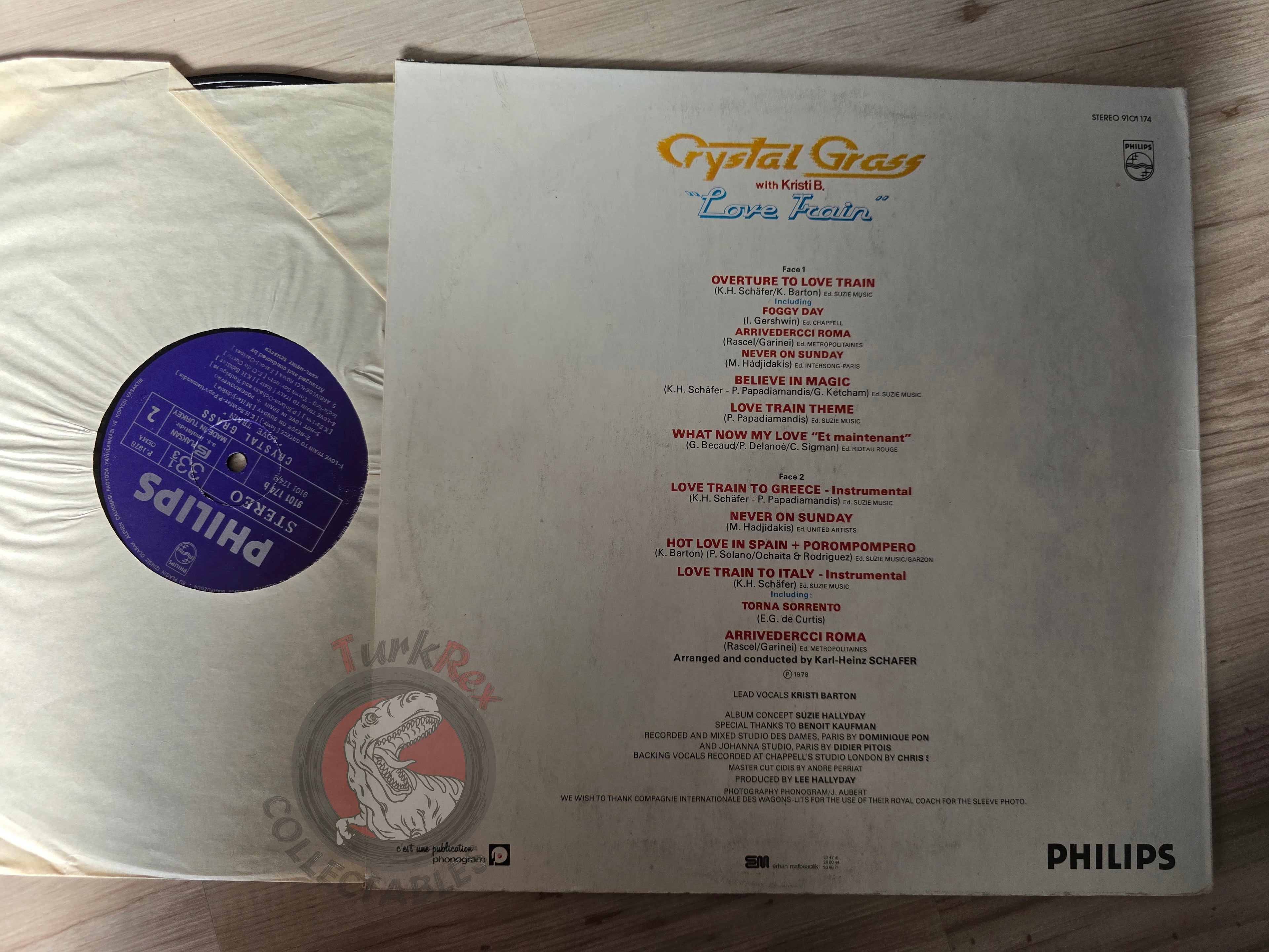 Crystal Grass With Kristi B. – Love Train Turkish Pressing Vinyl Turkey Edition