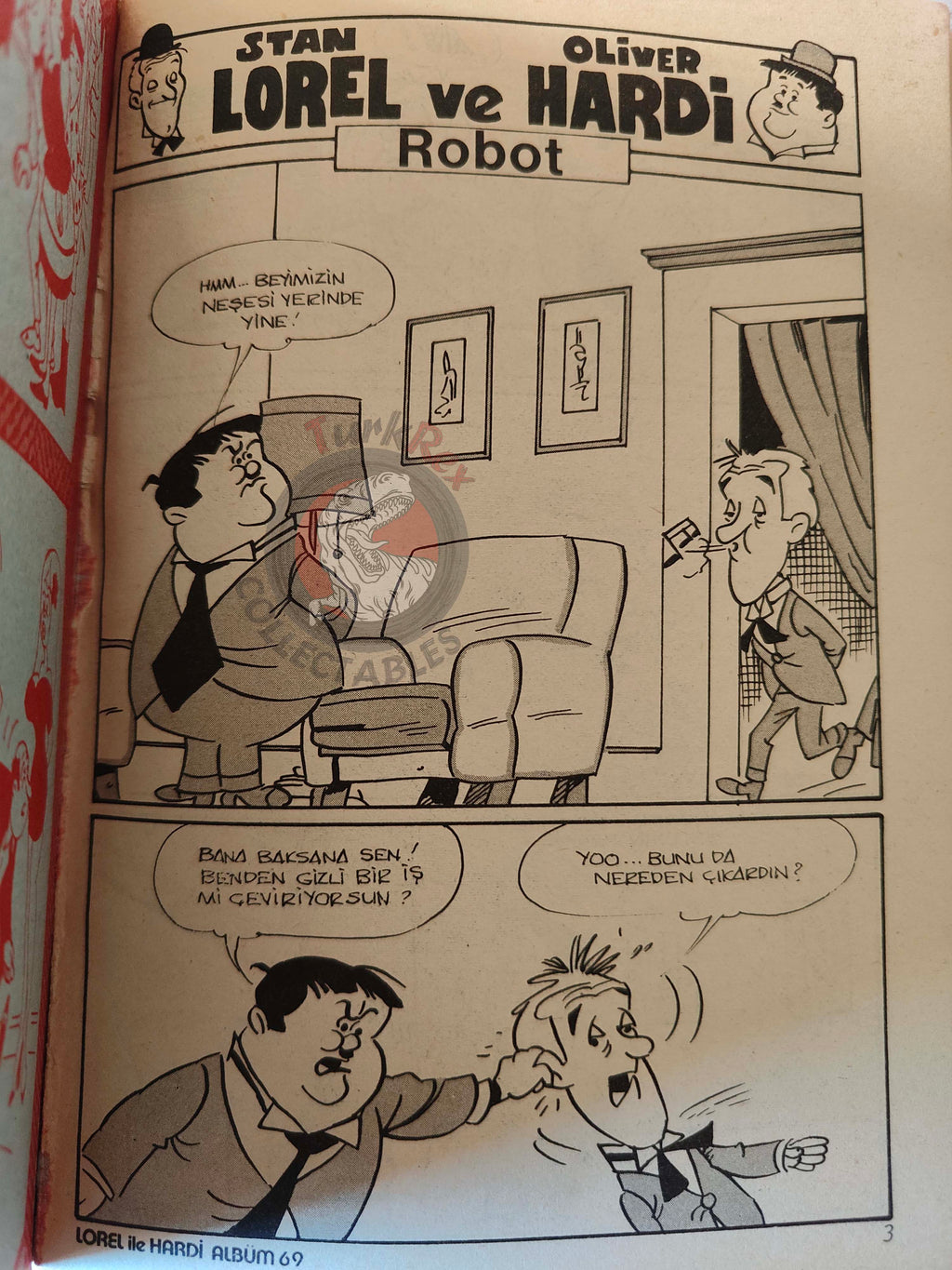 Laurel and Hardy #69 80s Turkish Comic Turkey