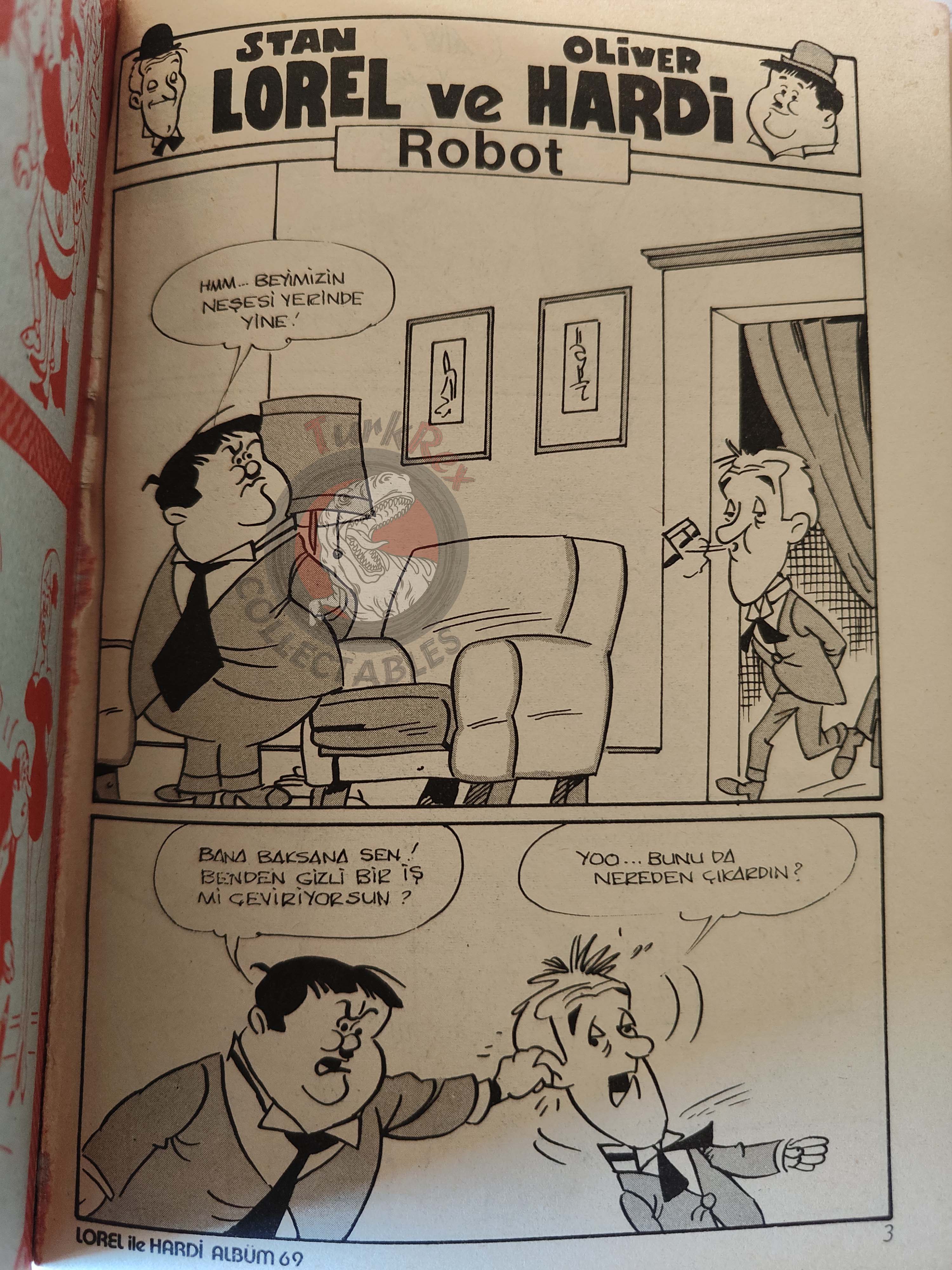 Laurel and Hardy #69 80s Turkish Comic Turkey