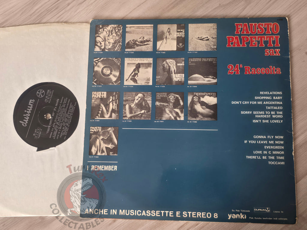 Fausto Papetti – 24a Raccolta Turkish Pressing Vinyl Turkey Edition