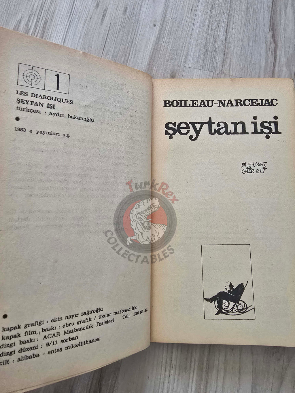 Boileau-Narcejac – Les Diaboliques 1983 Turkish Book Turkey