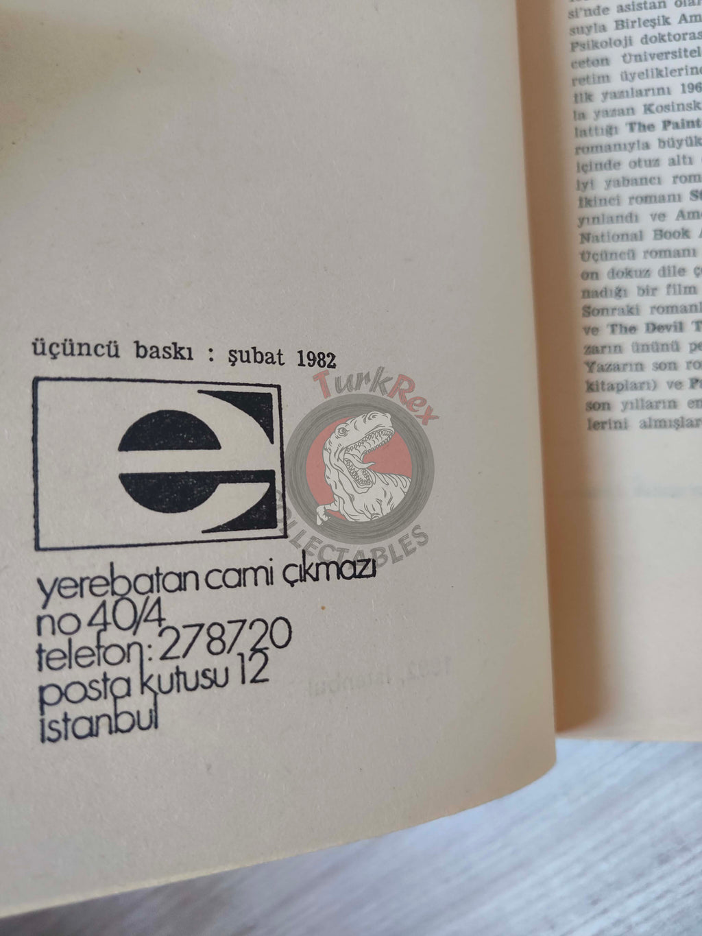 Jerzy Kosinski – Being There 1982 Turkish Book Turkey