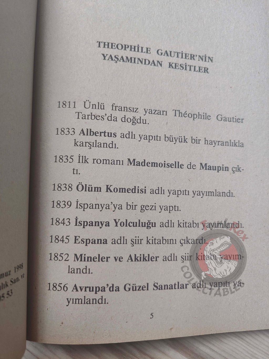 Theophile Gautier – Captain Fracasse 1998 Turkish Book Turkey Illustrated