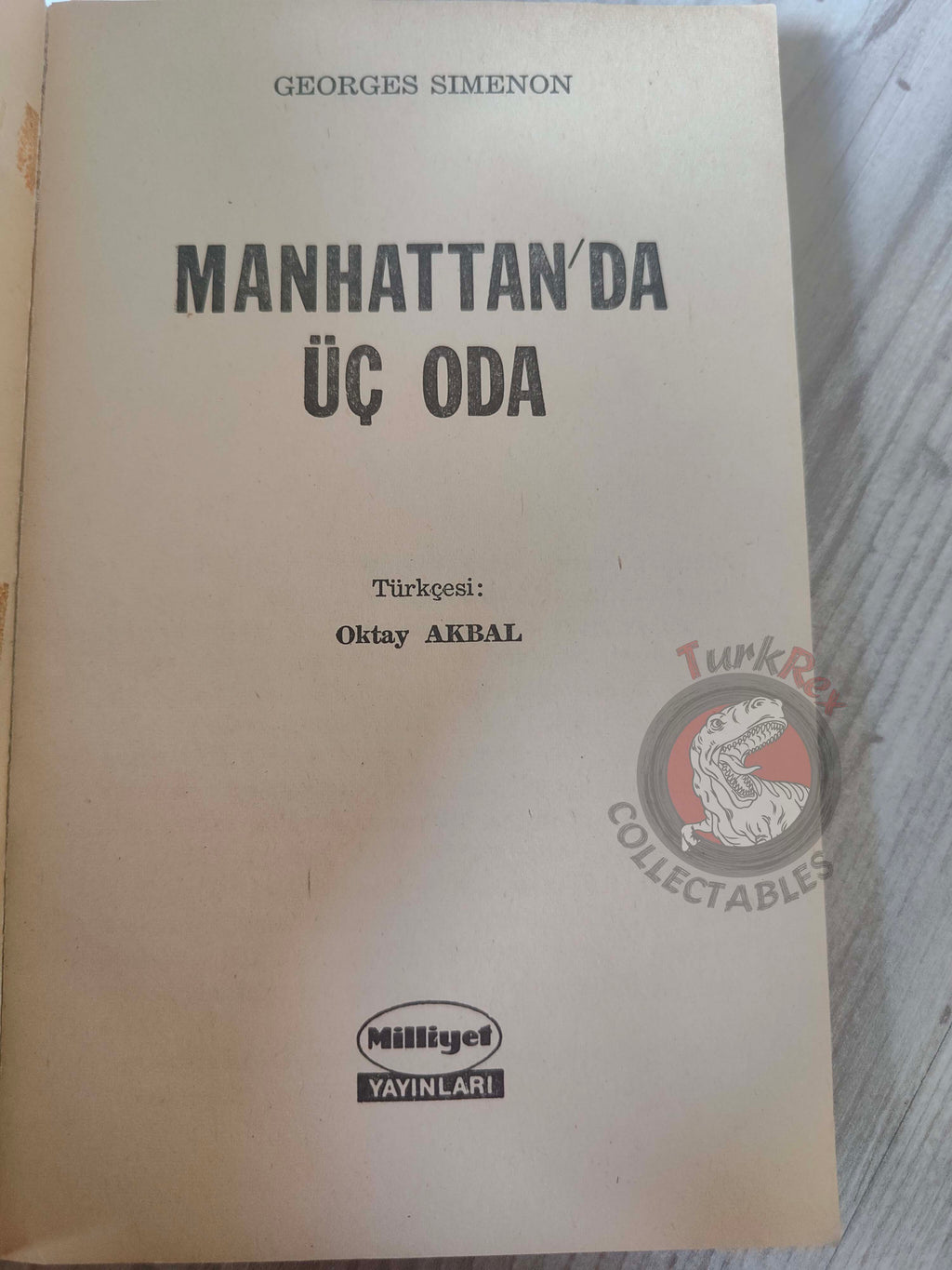 Georges Simenon – Three Beds in Manhattan 1972 1st Turkish Book Turkey