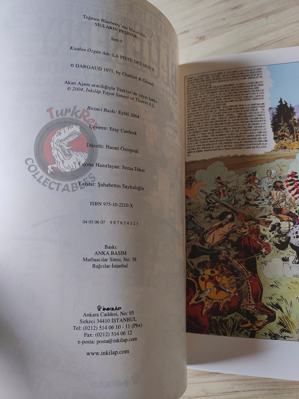 Blueberry #9 – The Trail of the Sioux 2004 1st Edition Turkish Comic Turkey