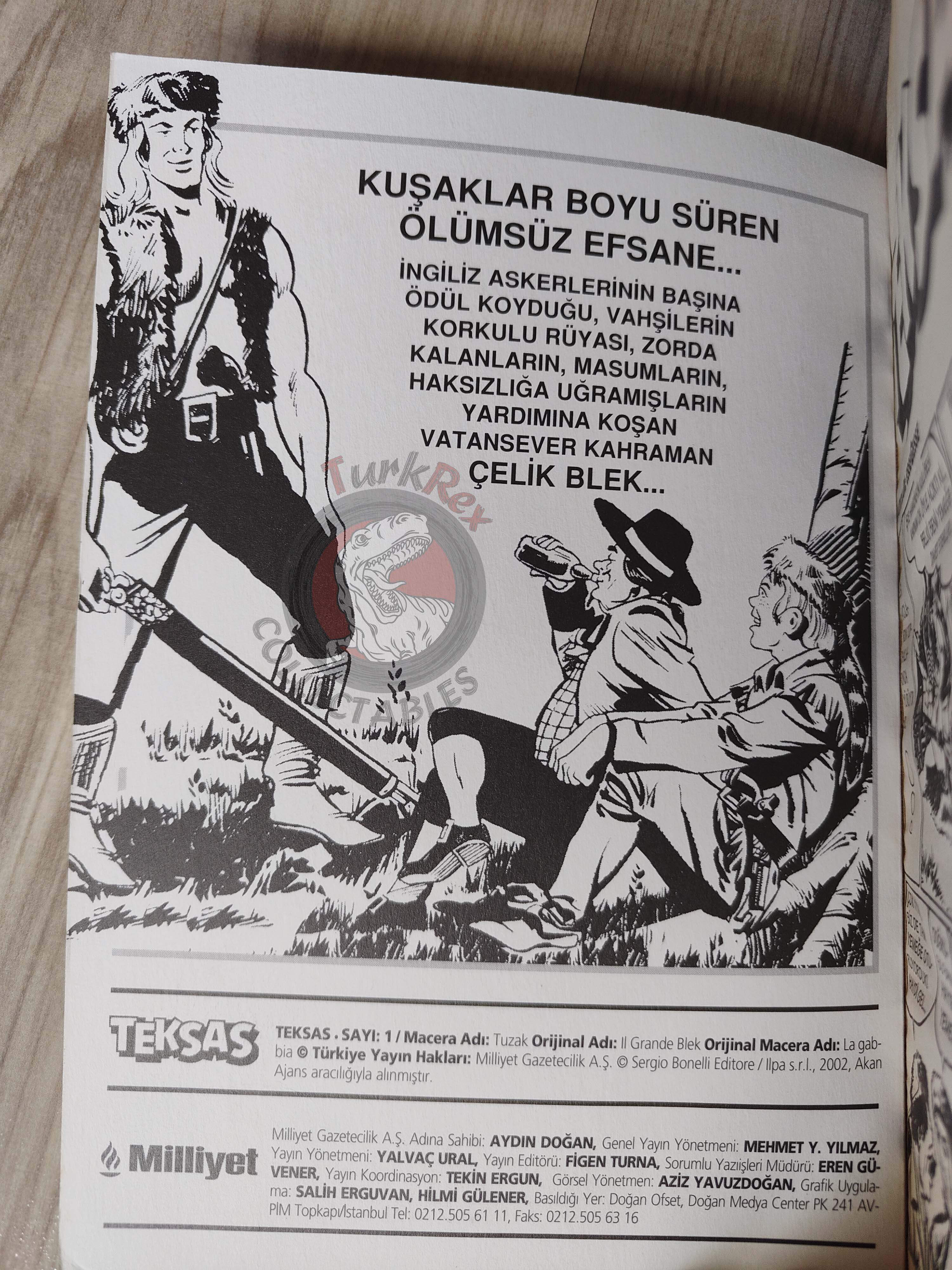 Il Grande Blek #1 La Gabbia 2002 Turkish Comic Turkey EsseGesse