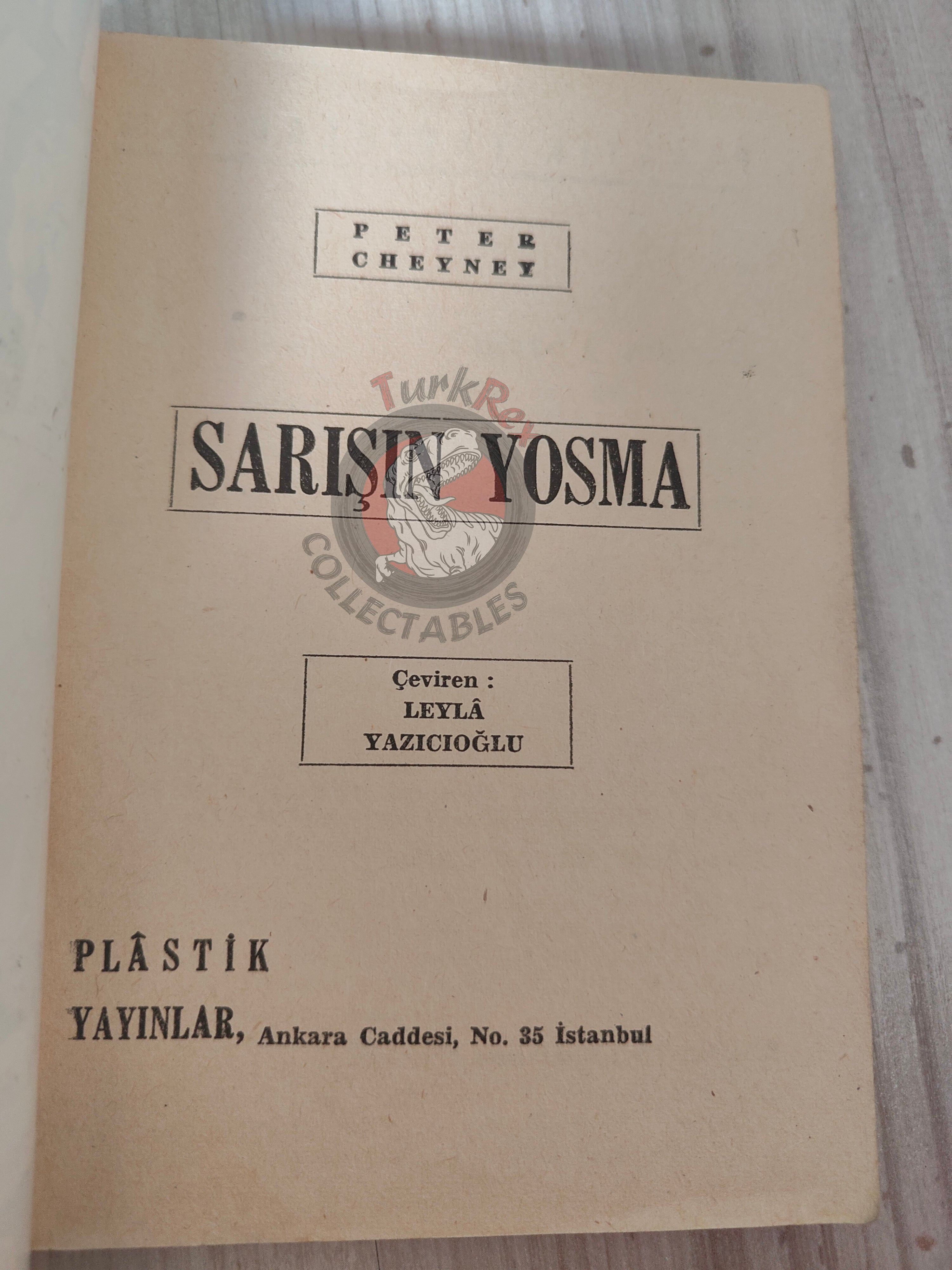Peter Cheyney – Don’t Get Me Wrong 1955 1st Turkish Book Turkey Lemmy Caution