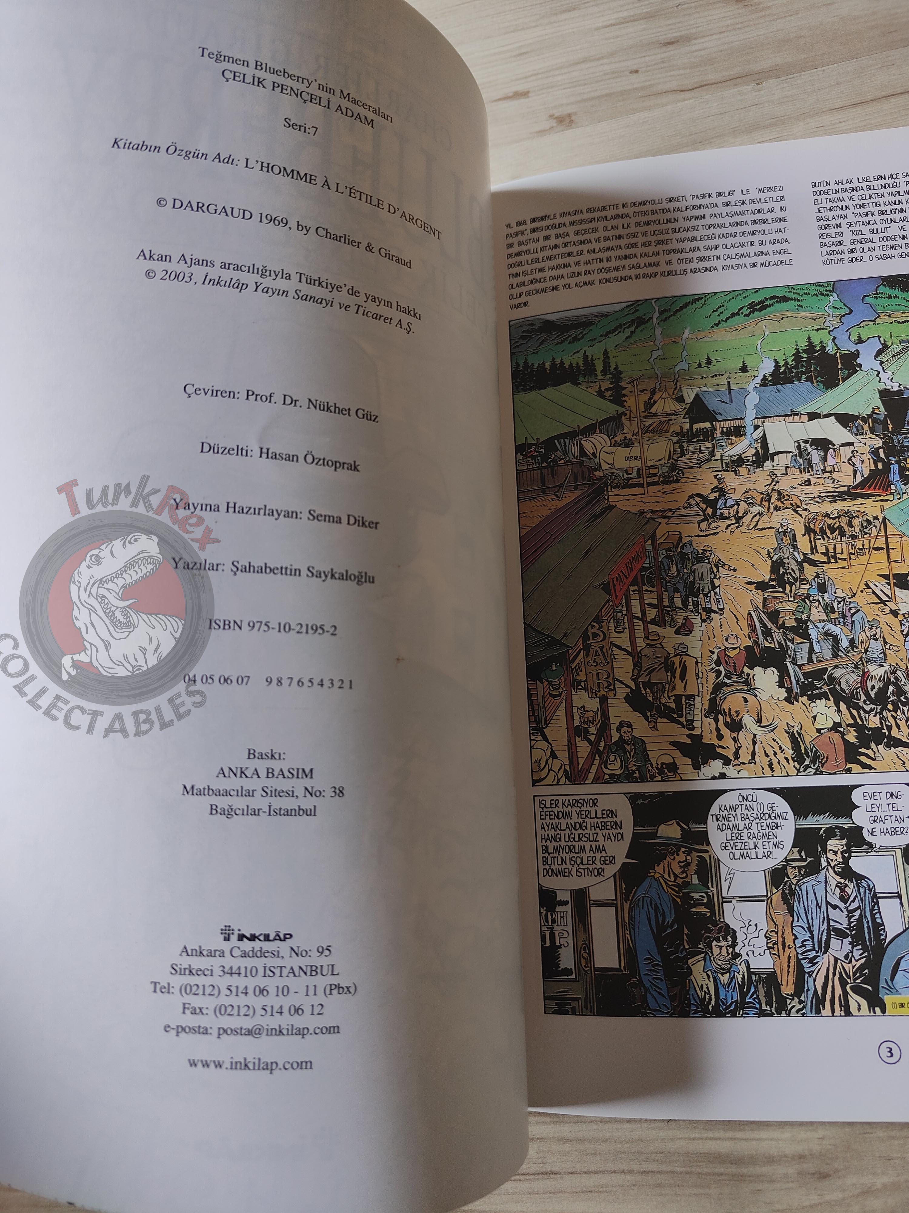 Blueberry #8 – Steel Fingers 2004 1st Edition Turkish Comic Turkey