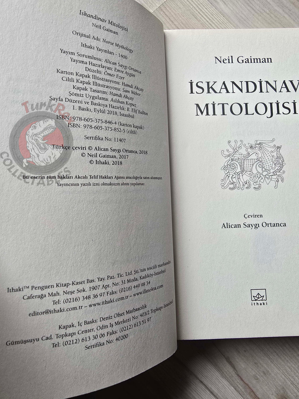 Neil Gaiman – Norse Mythology 2018 1st Turkish Book Turkey