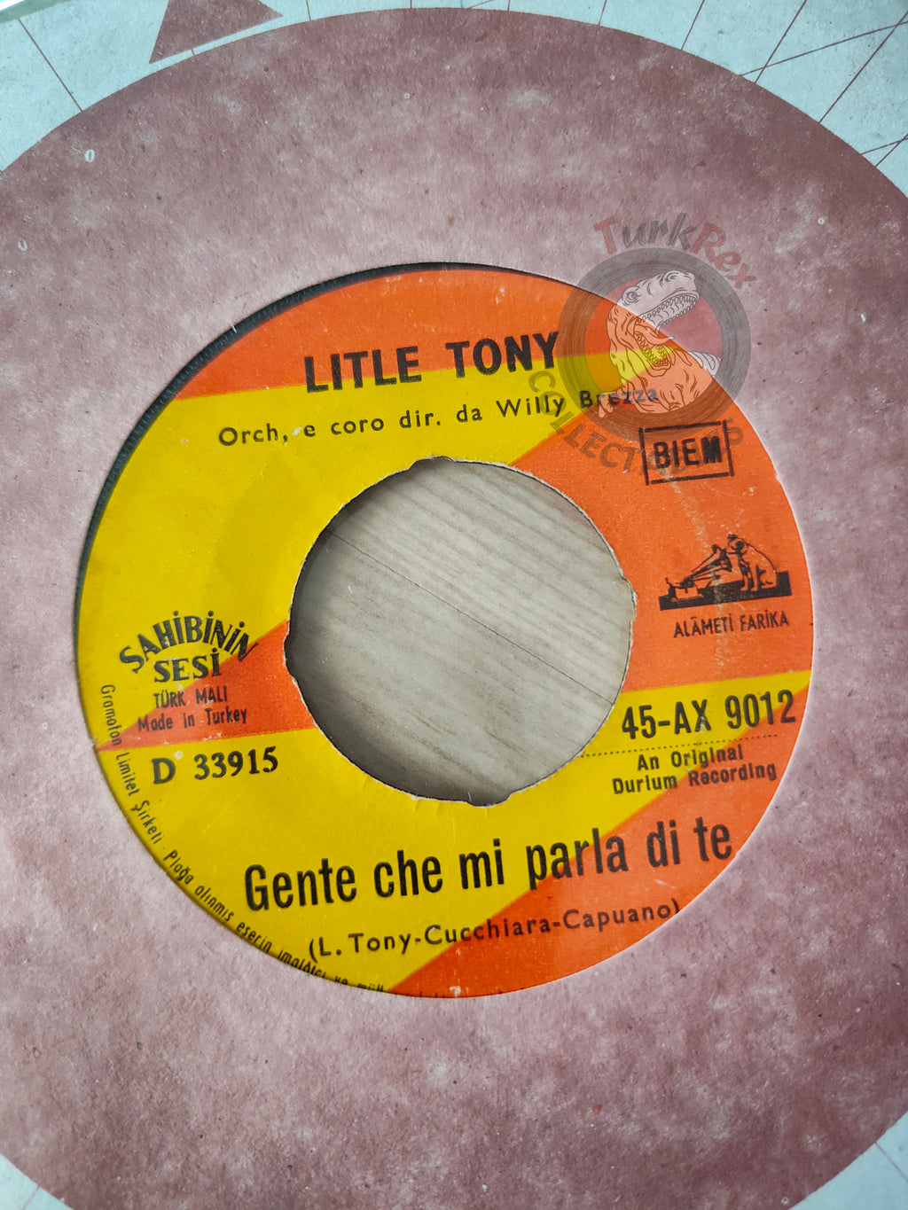 Little Tony – Cuore Matto 7" Turkish Pressing Vinyl Turkey Edition