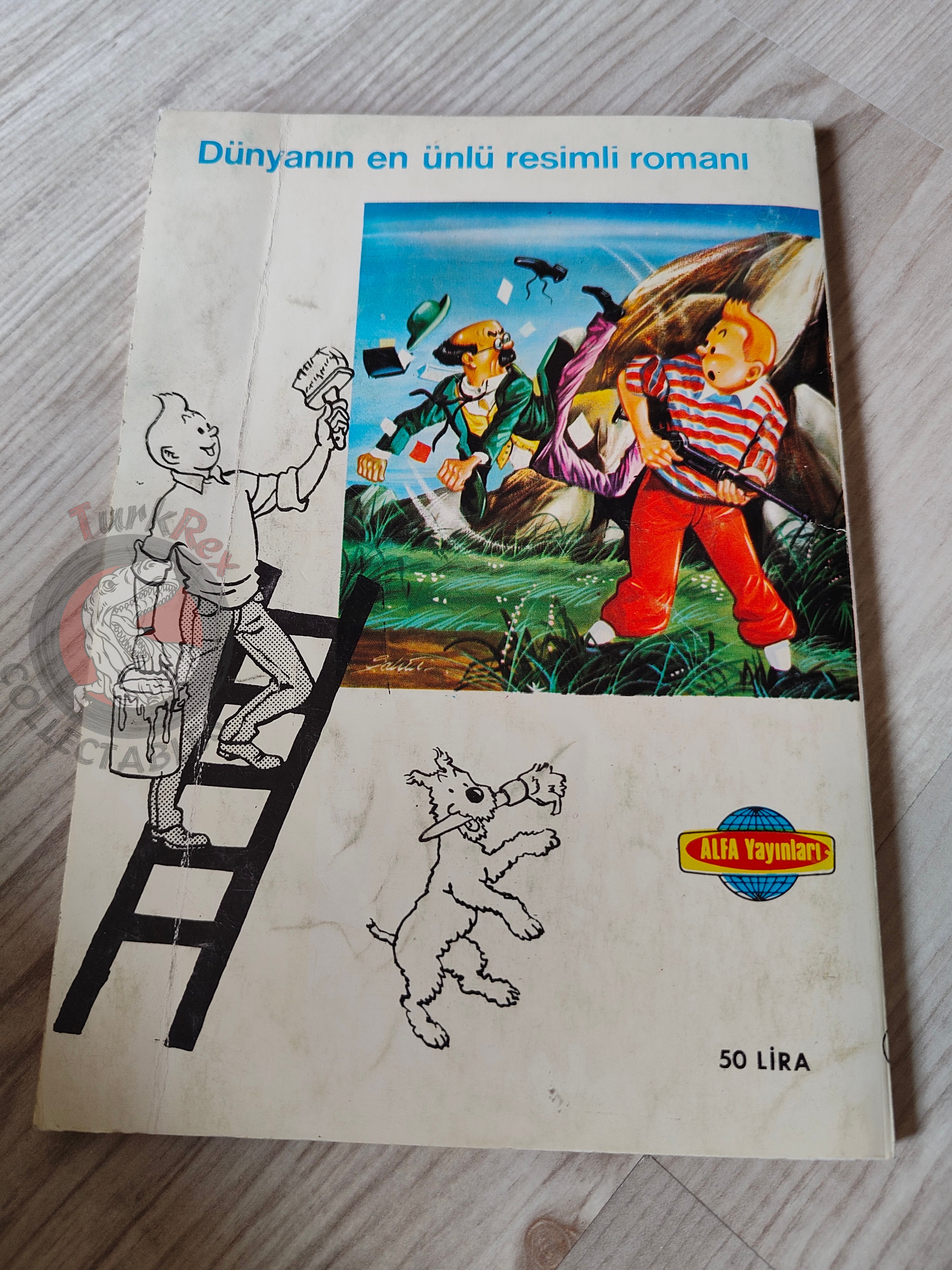 Tintin – The Crab with the Golden Claws early 1980s Turkish Edition Comic Turkey