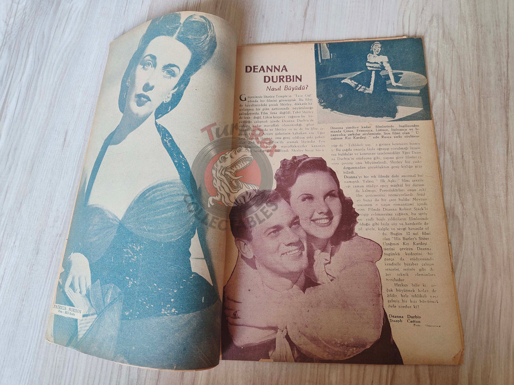 Yıldız 1944 Ann Sheridan Turkish Mag Turkey Hollywood Deanna Durbin Charlie Chaplin Irene Manning