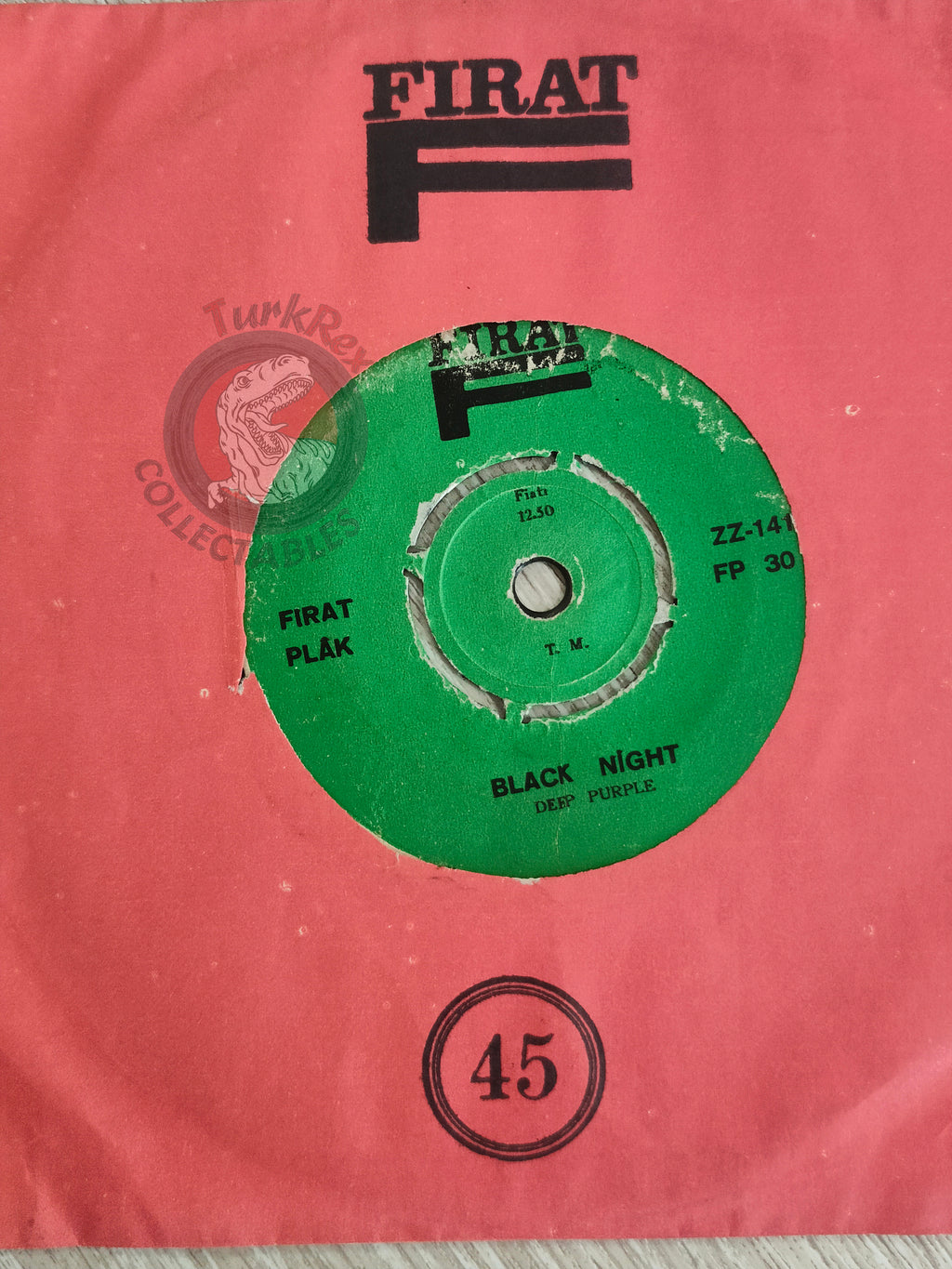 Deep Purple – Black Night 7" Turkish Pressing Vinyl Turkey Edition 2