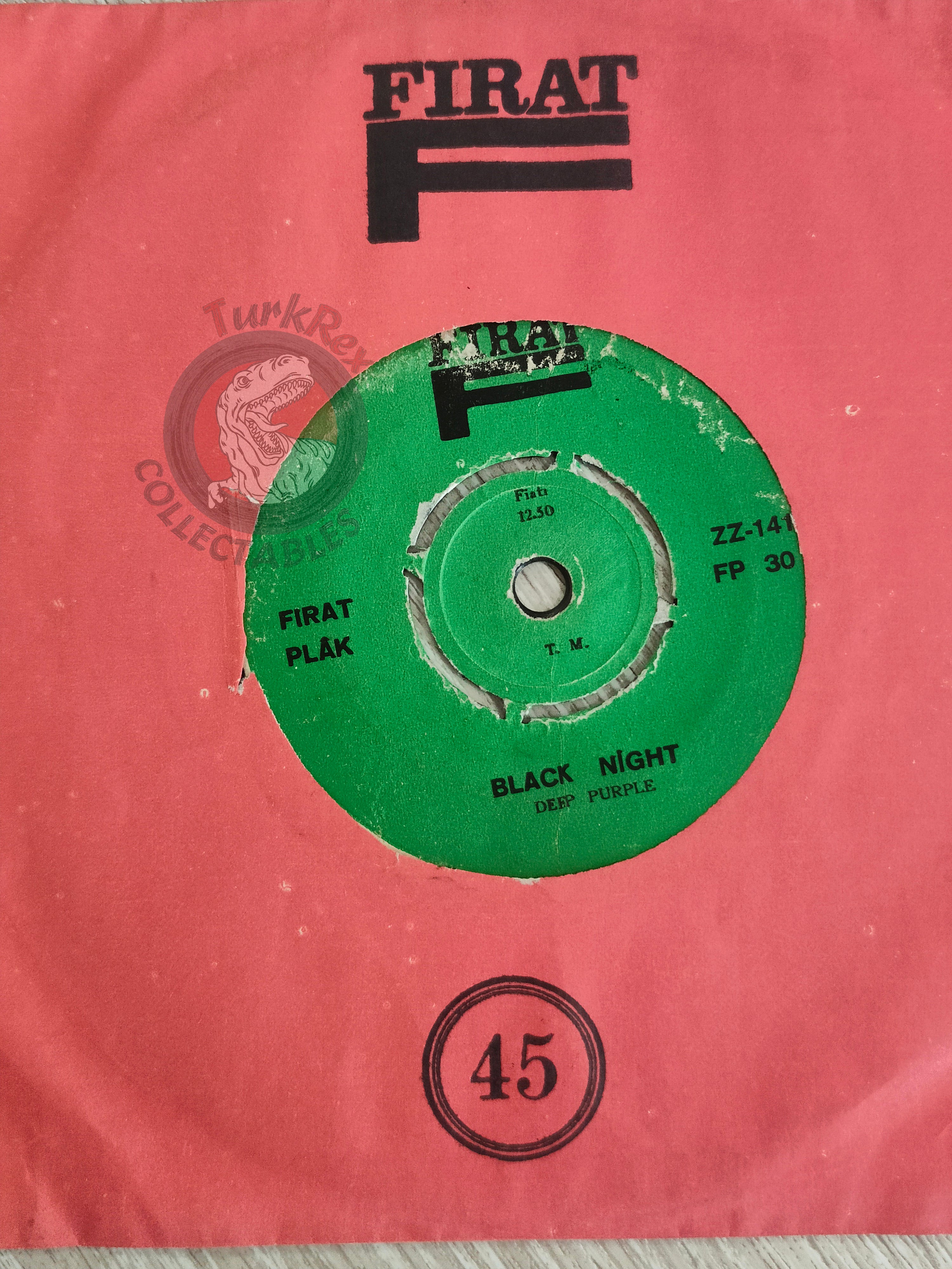 Deep Purple – Black Night 7" Turkish Pressing Vinyl Turkey Edition 2