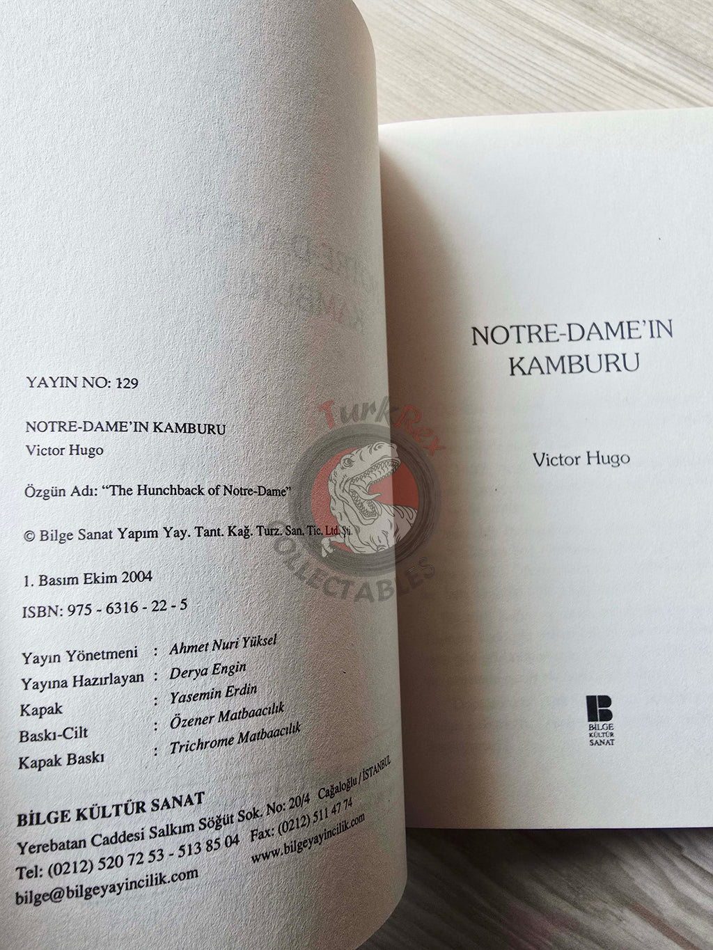 Victor Hugo – The Hunchback of Notre-Dame 2004 Turkish Book Turkey