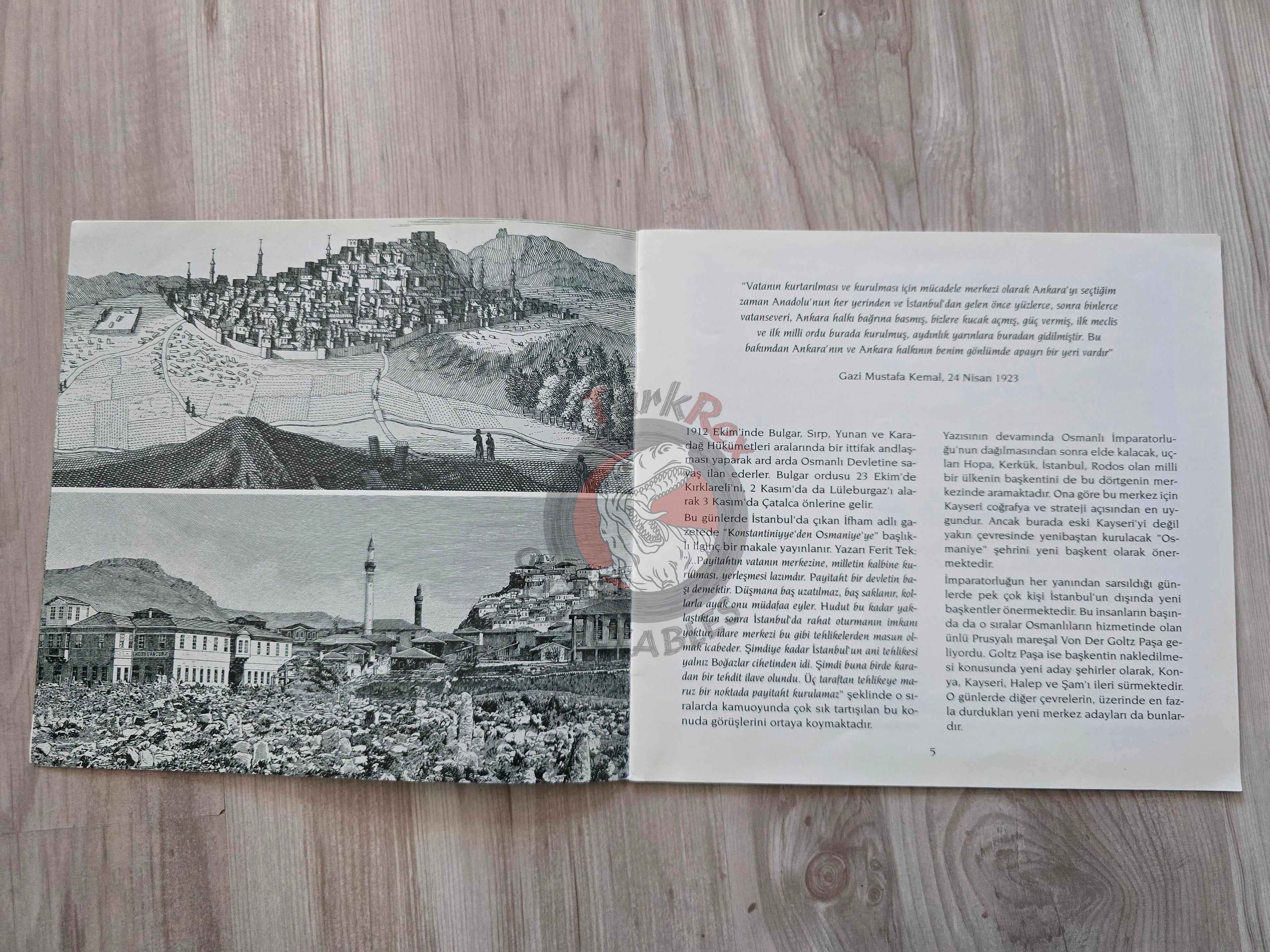 Once Upon a Time in Ankara 1998 Turkish Book Turkey Illustrated