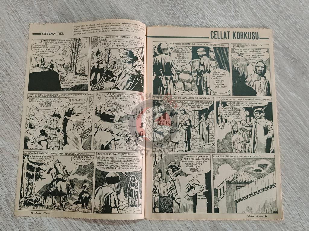 Doğan Kardeş 1971 Magazine #30 Turkish Comic Turkey William Tell Alice In Wonderland Flintstones