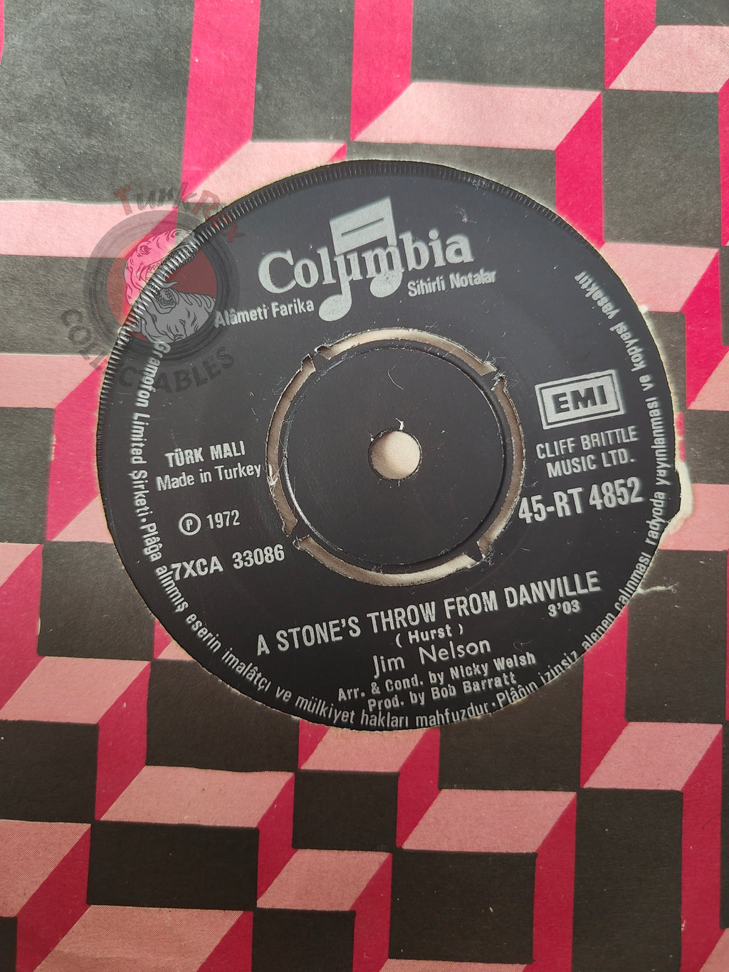 Jim Nelson – Chiquita Maria 7" Turkish Pressing Vinyl Turkey Edition