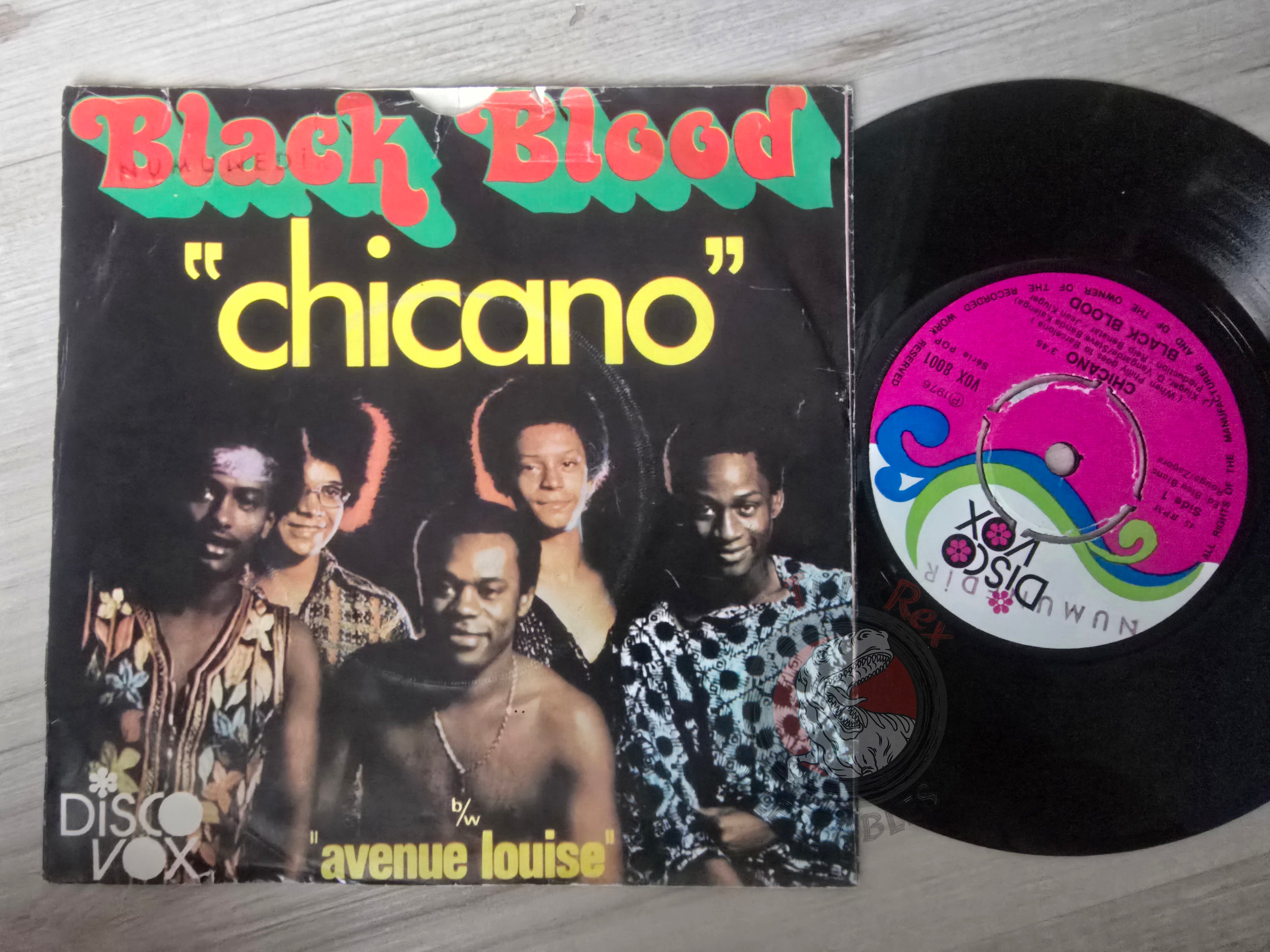 Black Blood – Chicano / Avenue Louise 7" Turkish Pressing Vinyl Turkey Edition