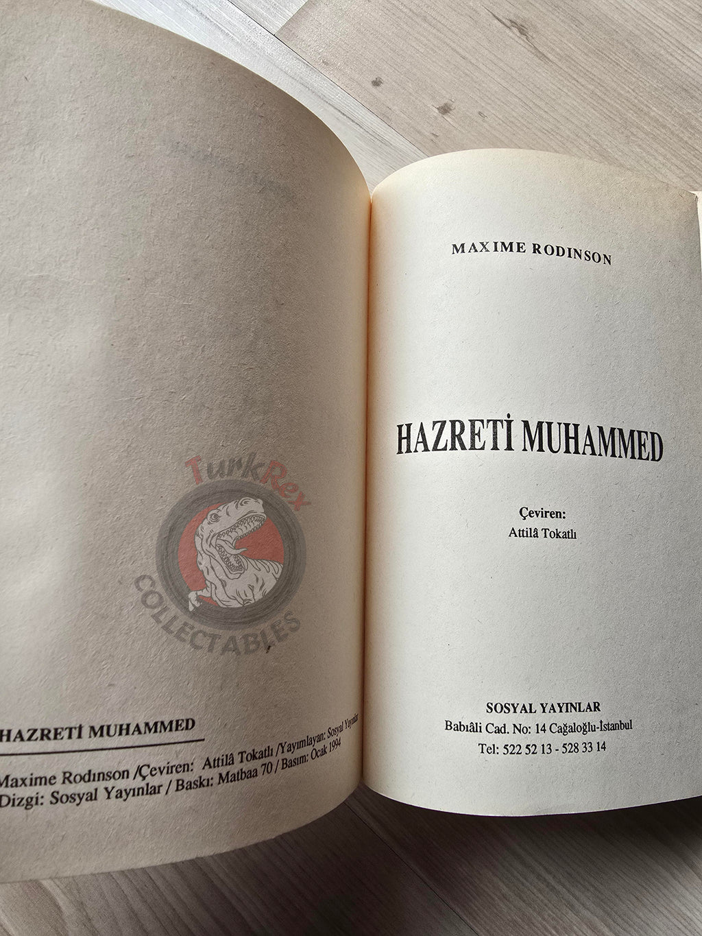 Maxime Rodinson – Mahomet 1994 1st Turkish Book Turkey Mohammed Islam Muhammad