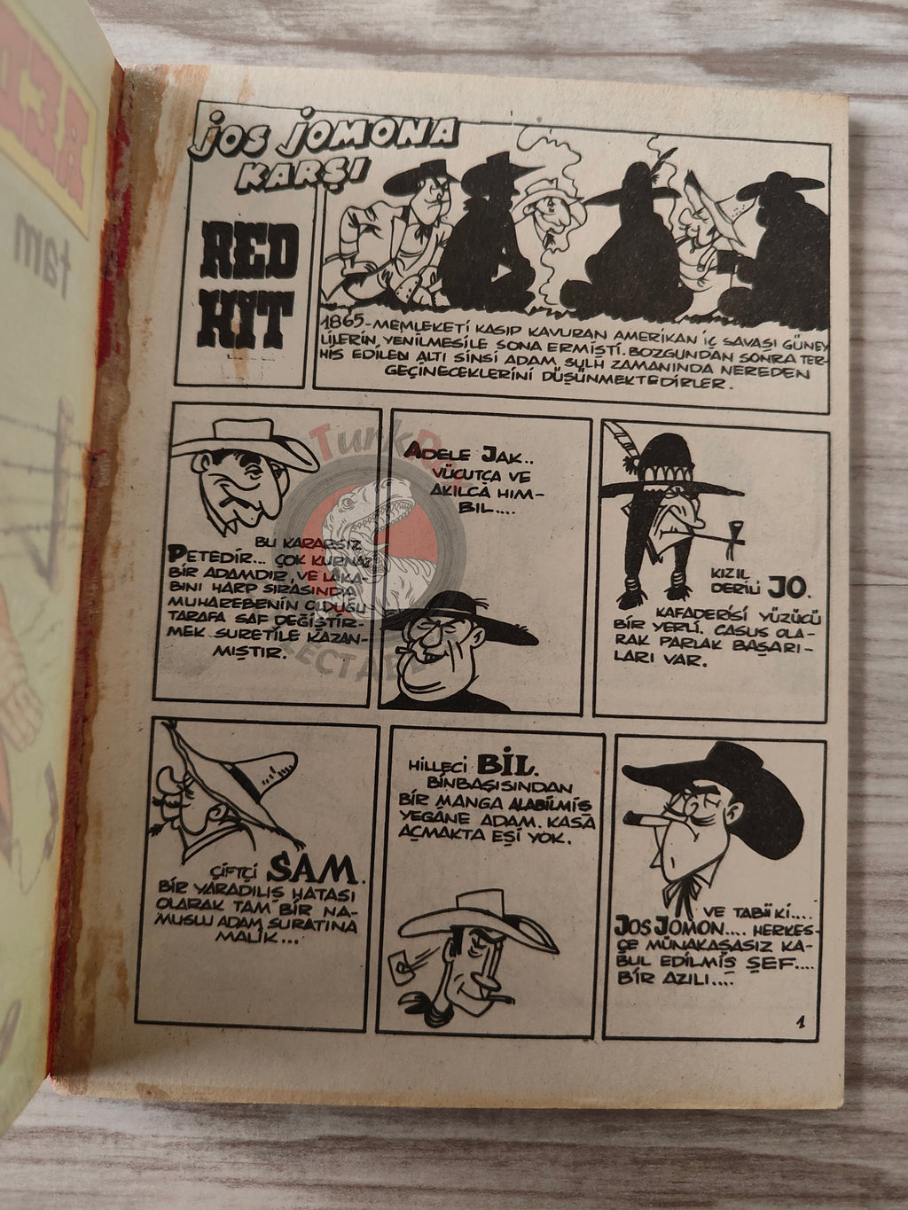 Lucky Luke - Contre Joss Jamon 1980s Turkish Comic Turkey Tom and Jerry
