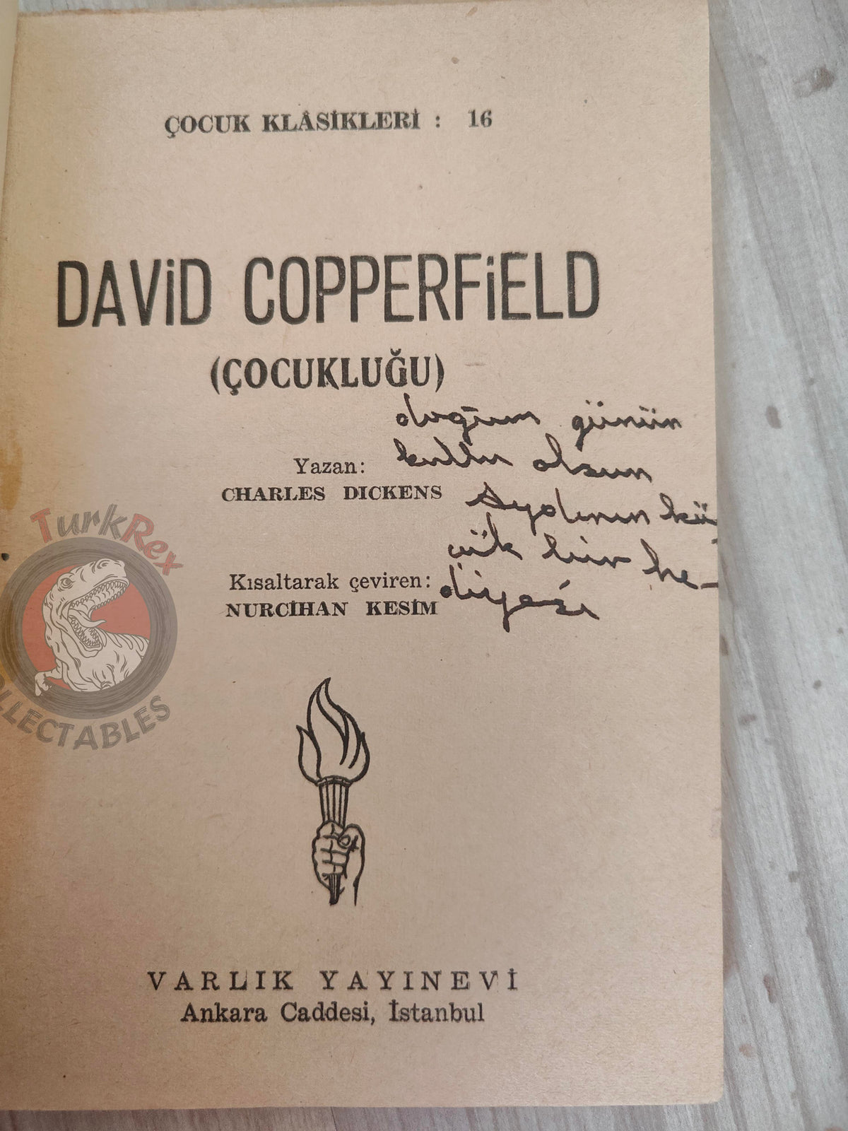 Charles Dickens – David Copperfield 1959 Turkish Book Turkey Illustrated