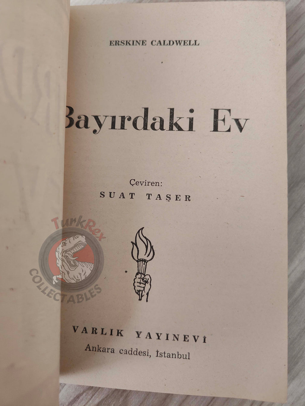 Erskine Caldwell – A House in the Uplands 1953 1st Turkish Book Turkey