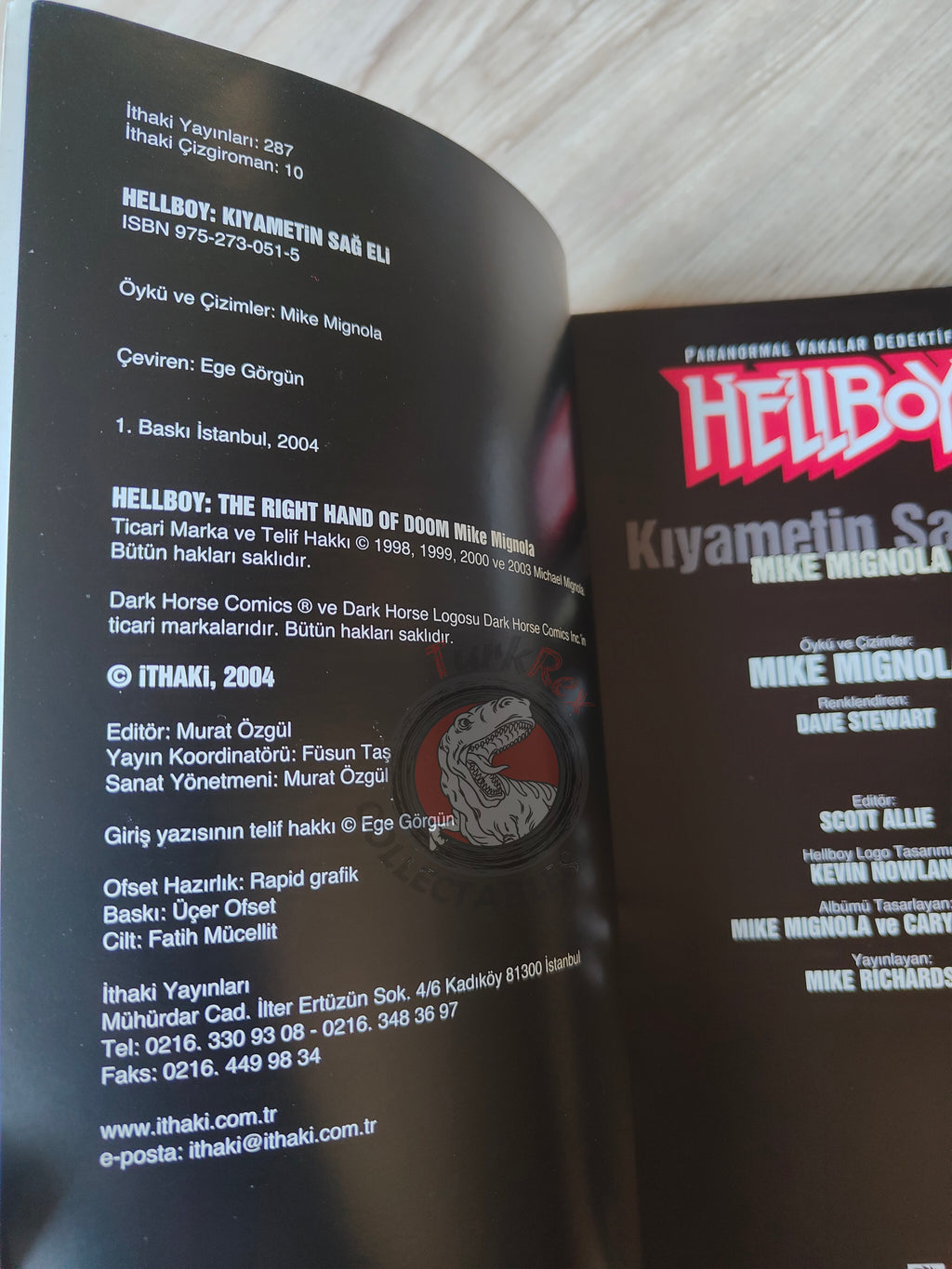 Hellboy – The Right Hand of Doom 2004 Turkish Comic Turkey 1st