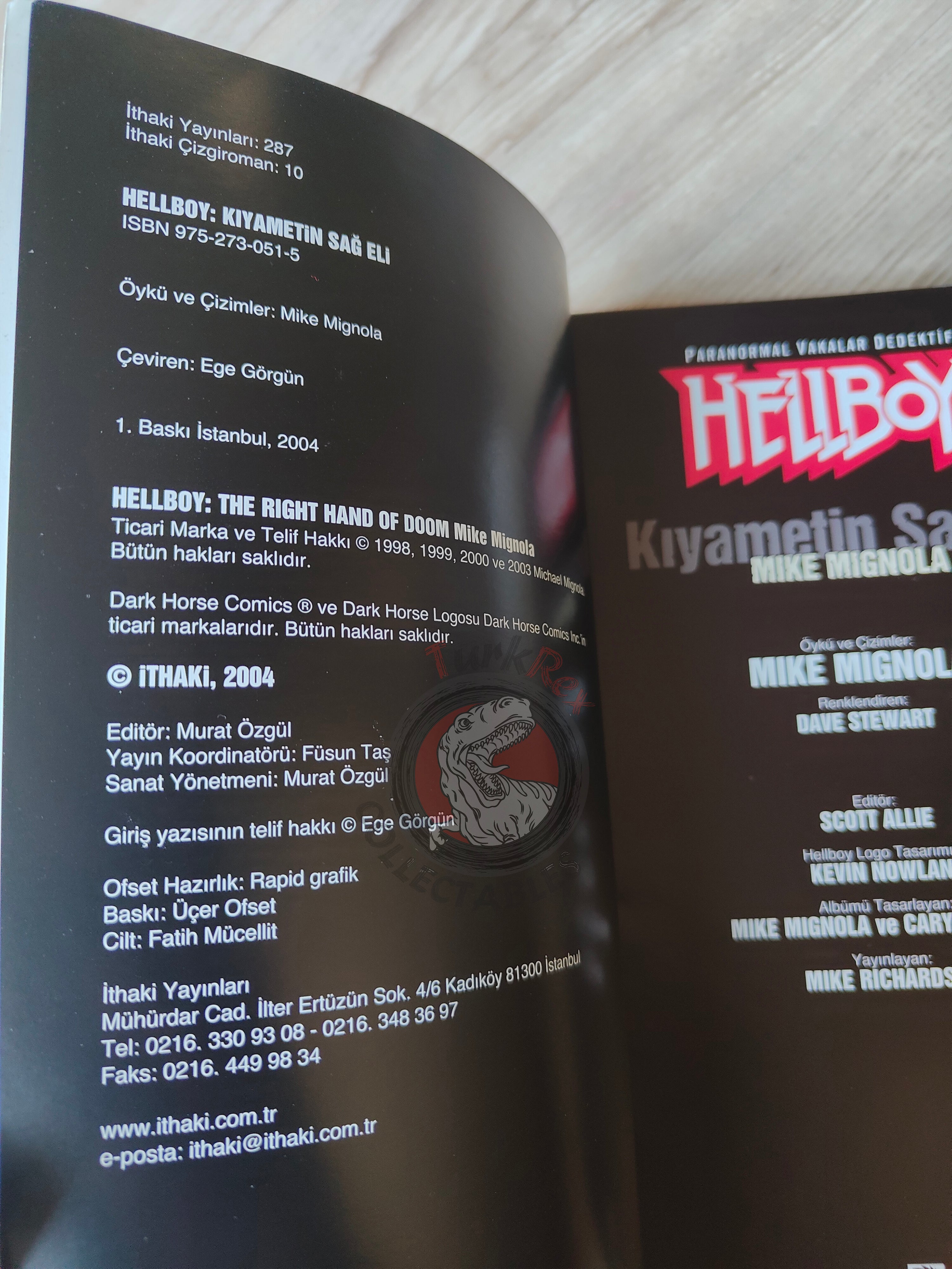 Hellboy – The Right Hand of Doom 2004 Turkish Comic Turkey 1st