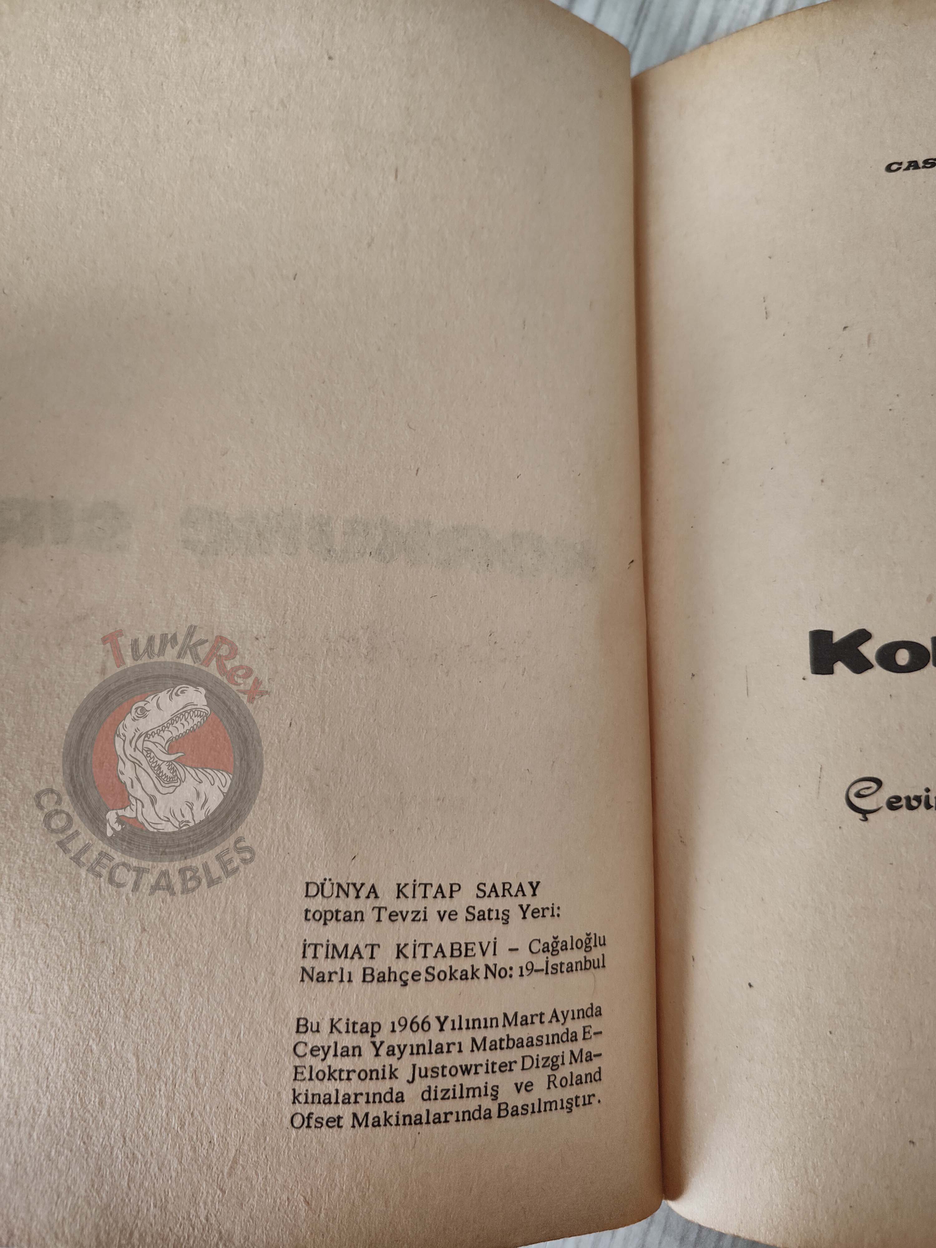 Alistair MacLean – The Satan Bug 1966 1st Turkish Book Turkey
