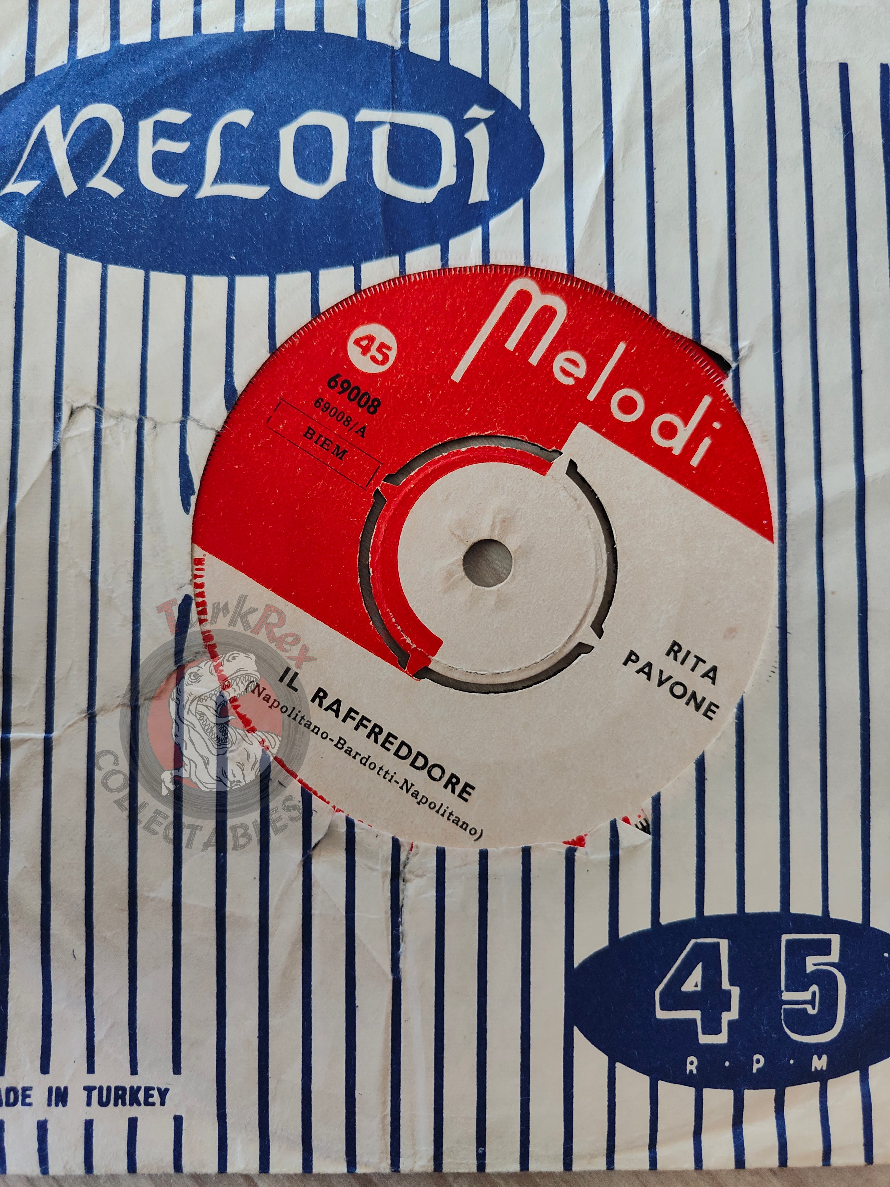Rita Pavone – Il Raffreddore 7" Turkish Pressing Vinyl Turkey Edition