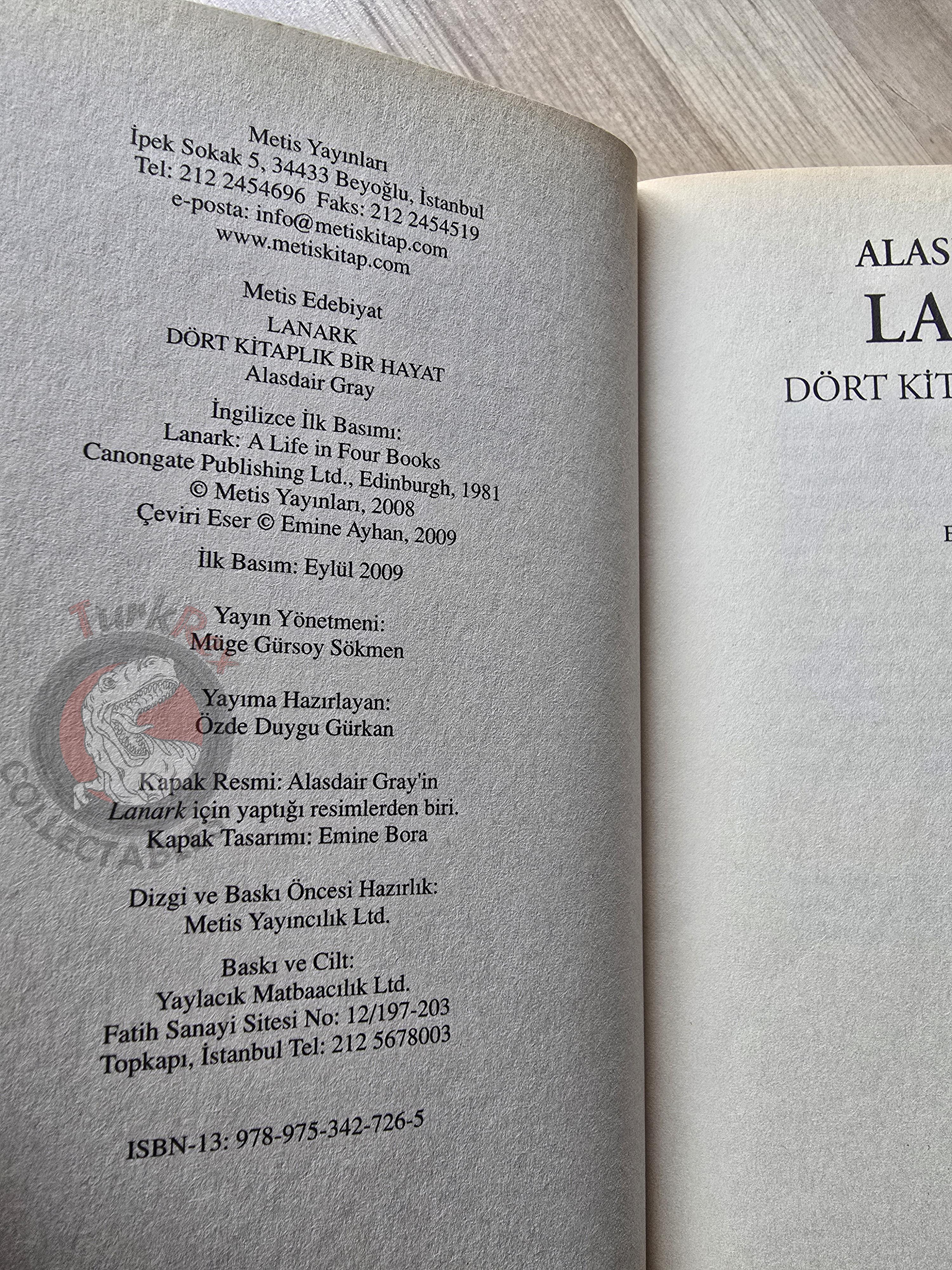 Alasdair Gray – A Life in Four Books 2009 1st Turkish Book Turkey