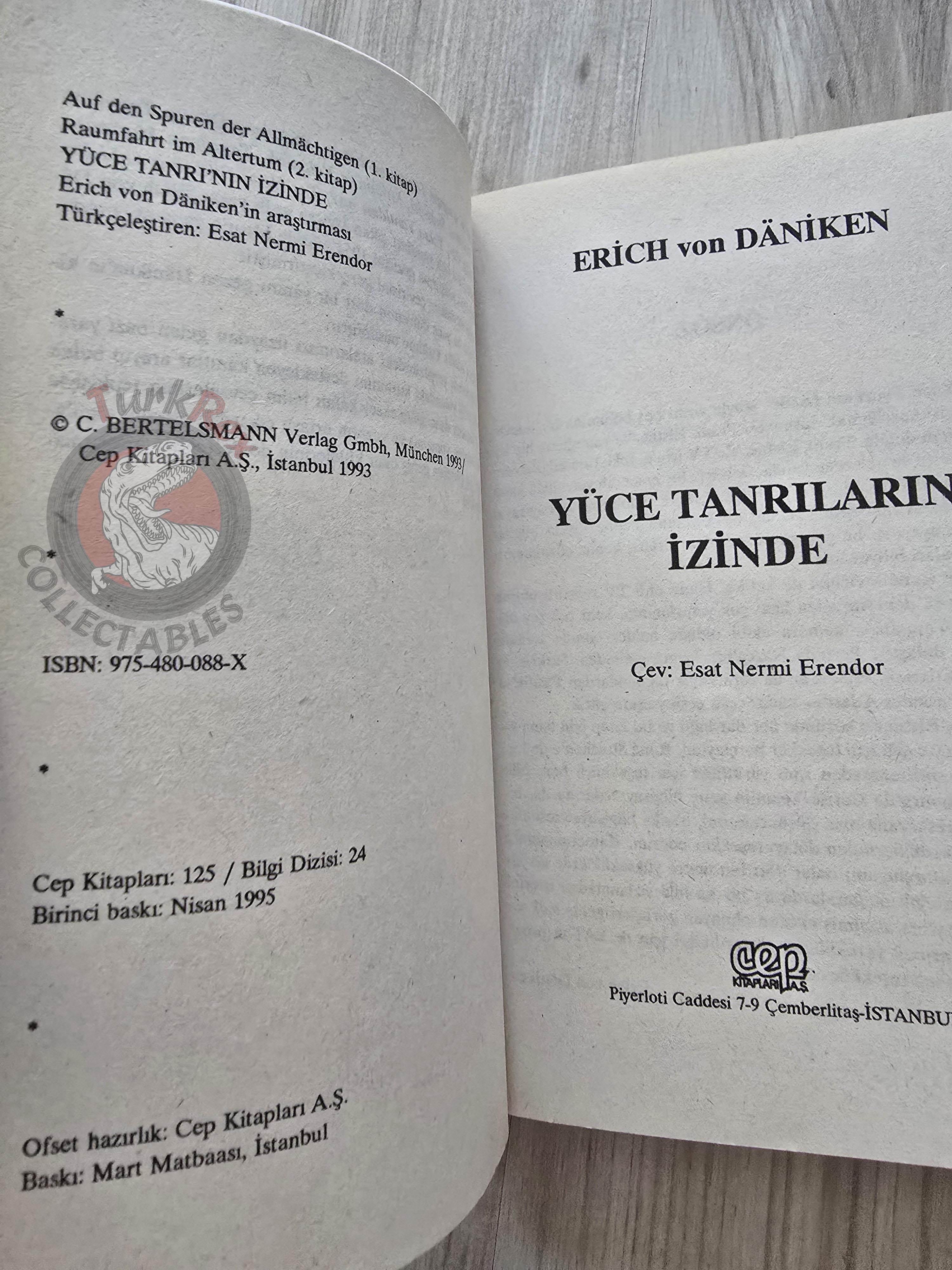 Erich von Däniken – In Search of the Gods 1995 Turkish Book Turkey Ufology