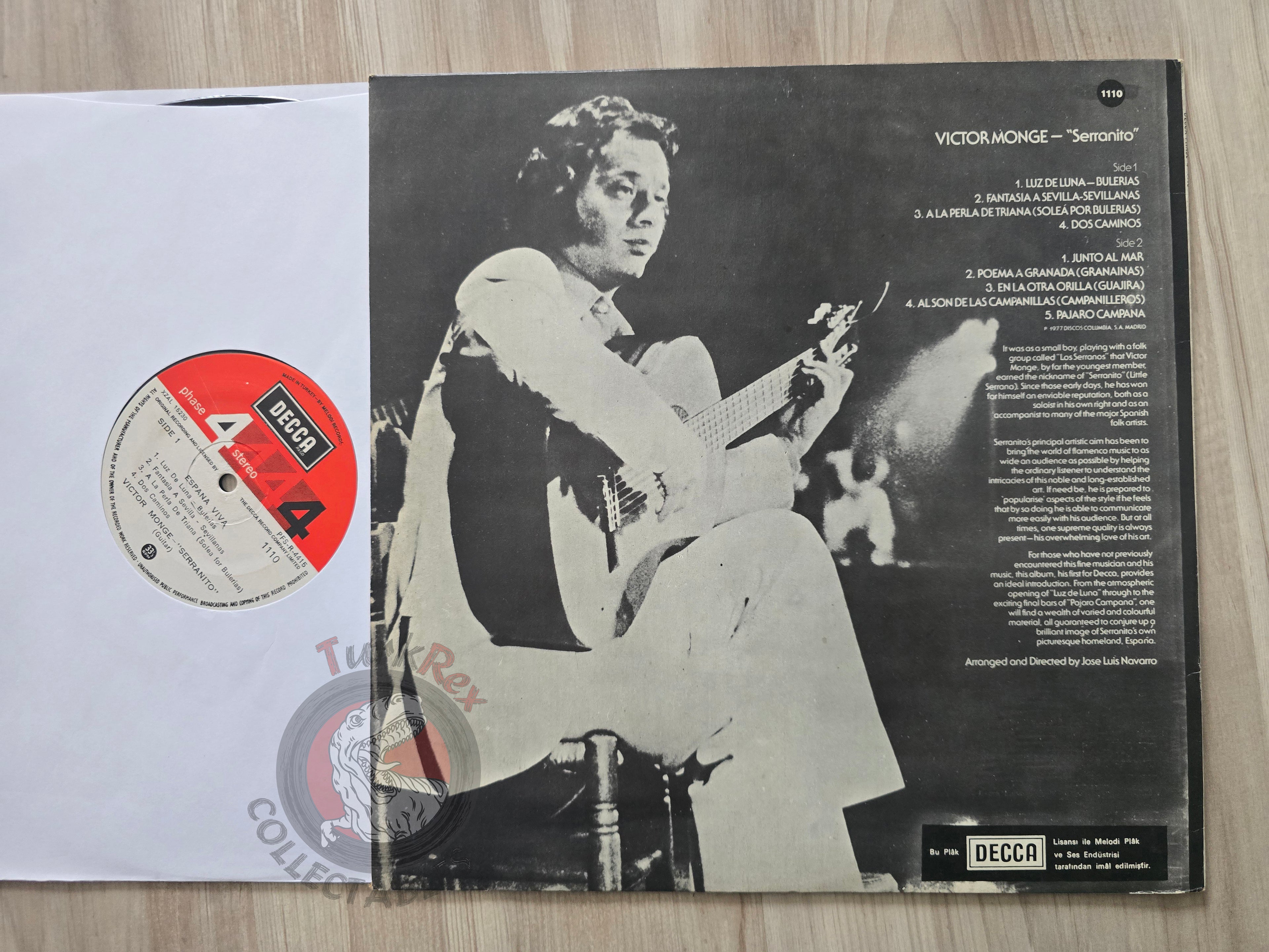 Víctor Monge "Serranito" – Espana Viva Album Turkish Pressing Vinyl Turkey Edition