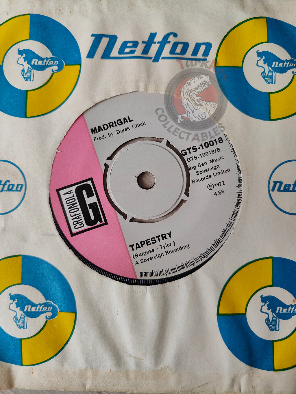 Madrigal – Time Of The Season 7" Turkish Pressing Vinyl Turkey Edition