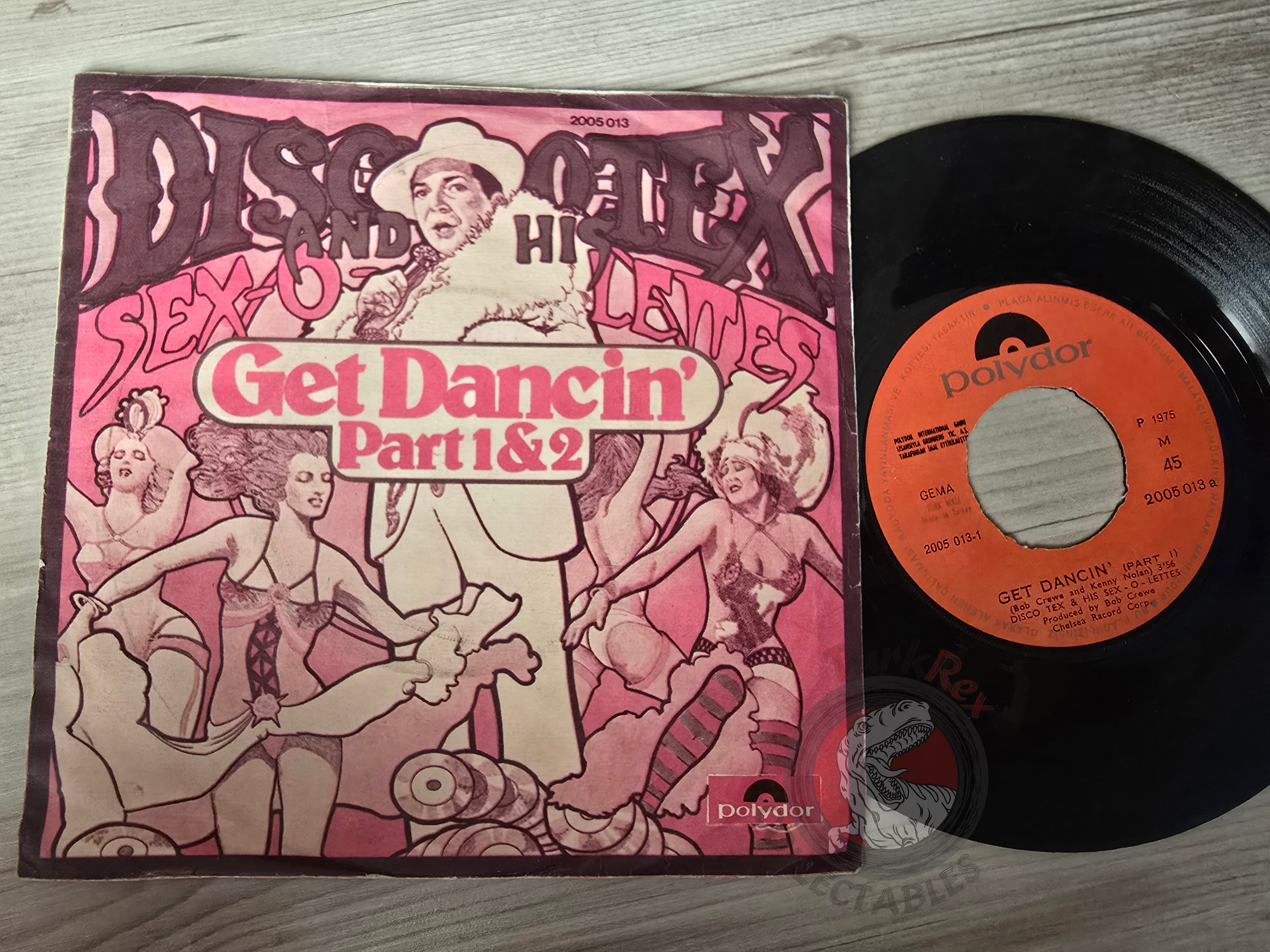 Disco-Tex & The Sex-O-Lettes – Get Dancin' 7" Turkish Pressing Vinyl Turkey Edition