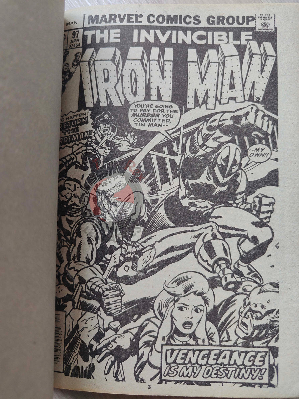 Iron Man #8 Demir Adam 1989 Turkish Comic Turkey #97 #98 #99 #100