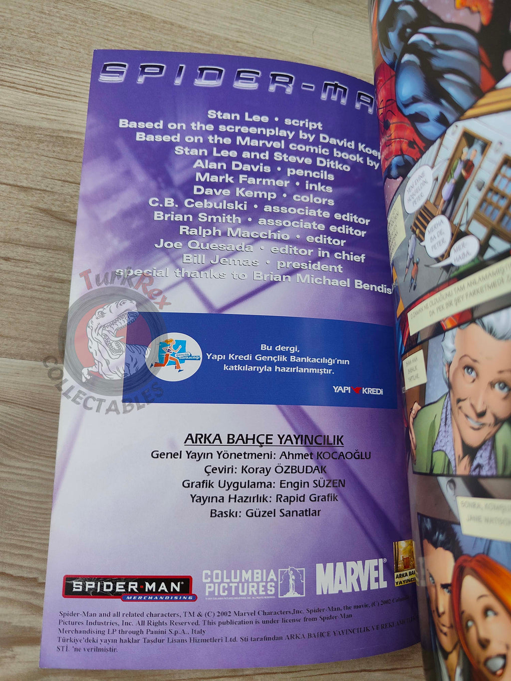 Spider-Man The Official Movie Adaptation 2002 Turkish Comic Turkey
