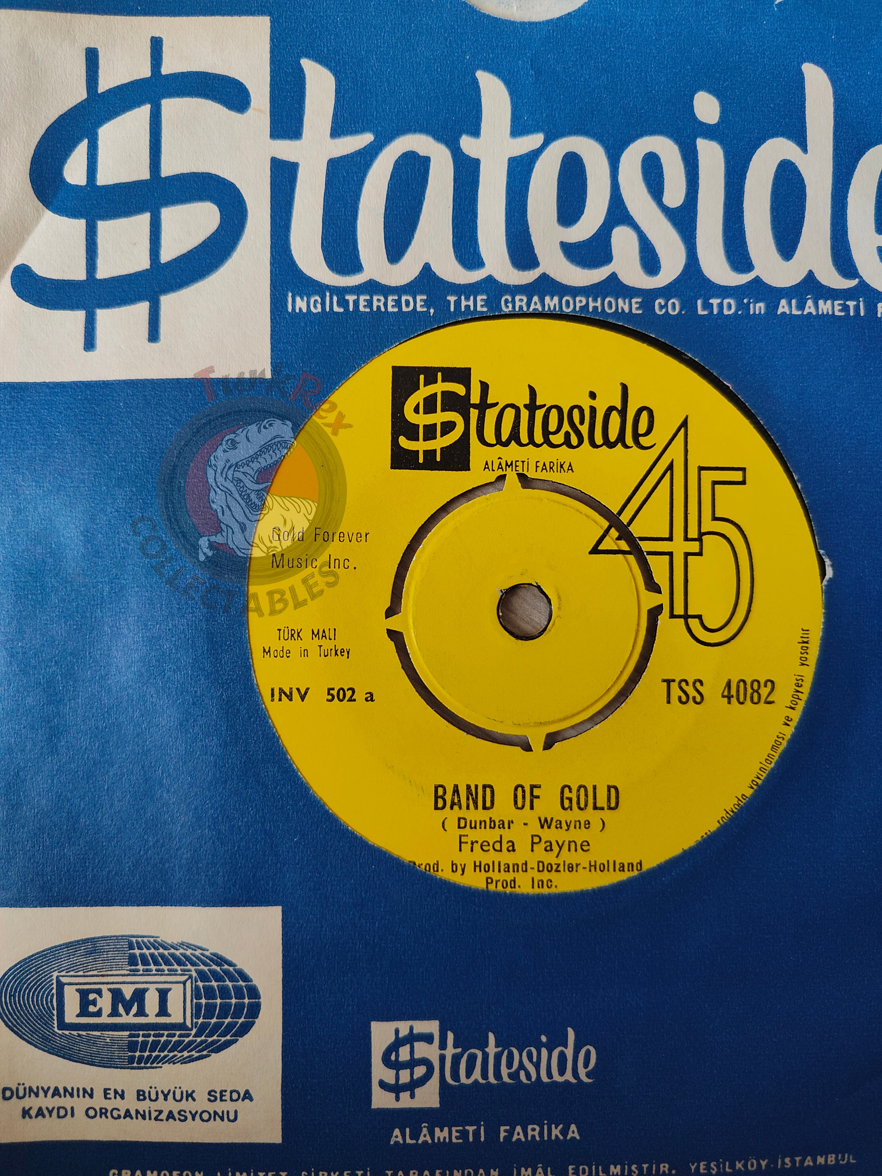 Freda Payne – Band Of Gold 7" Promo Turkish Pressing Vinyl Turkey Edition