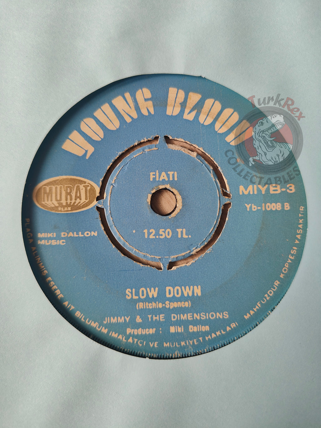 Jimmy And The Dimensions – Sugar Man 7" Turkish Pressing Vinyl Turkey Edition