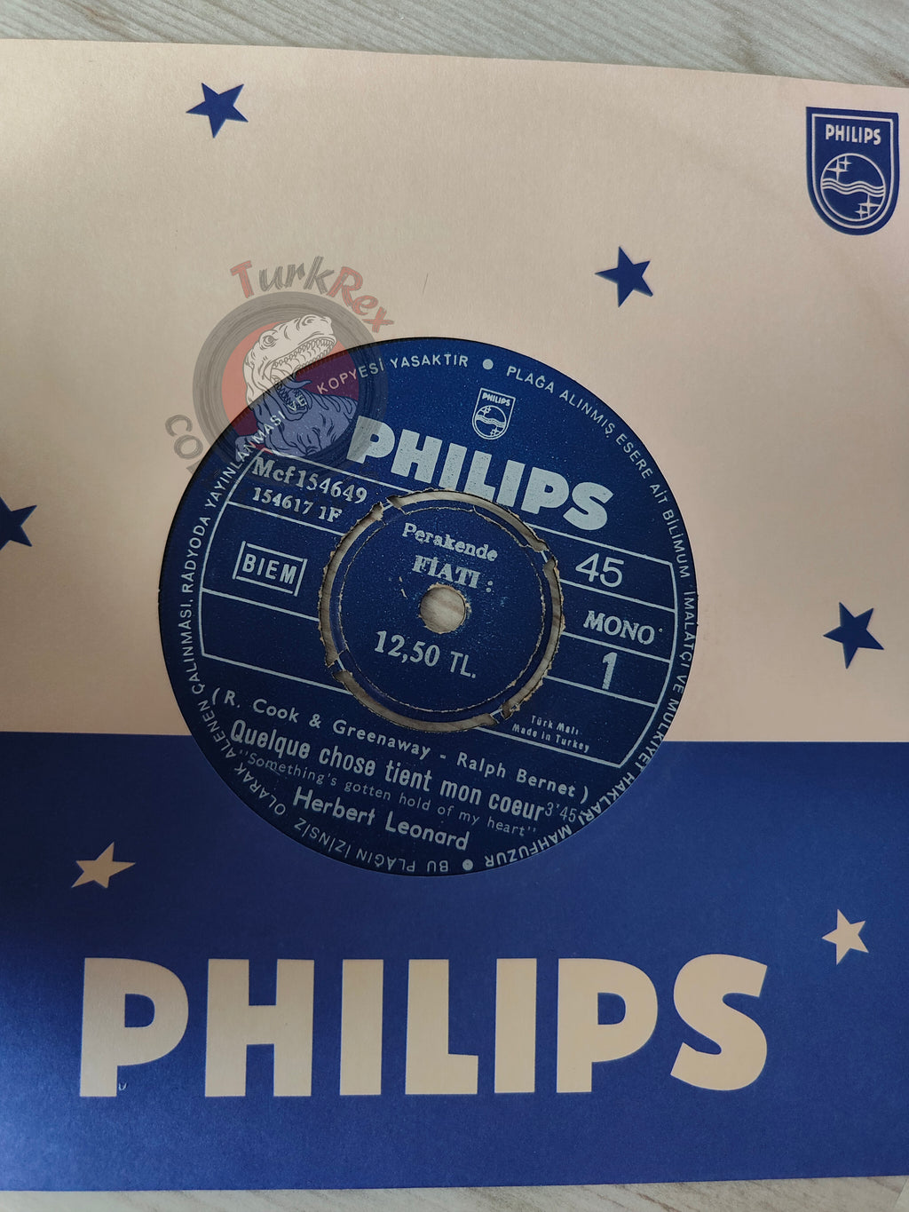Herbert Léonard – Pour Etre Sincere 7" Turkish Pressing Vinyl Turkey Edition