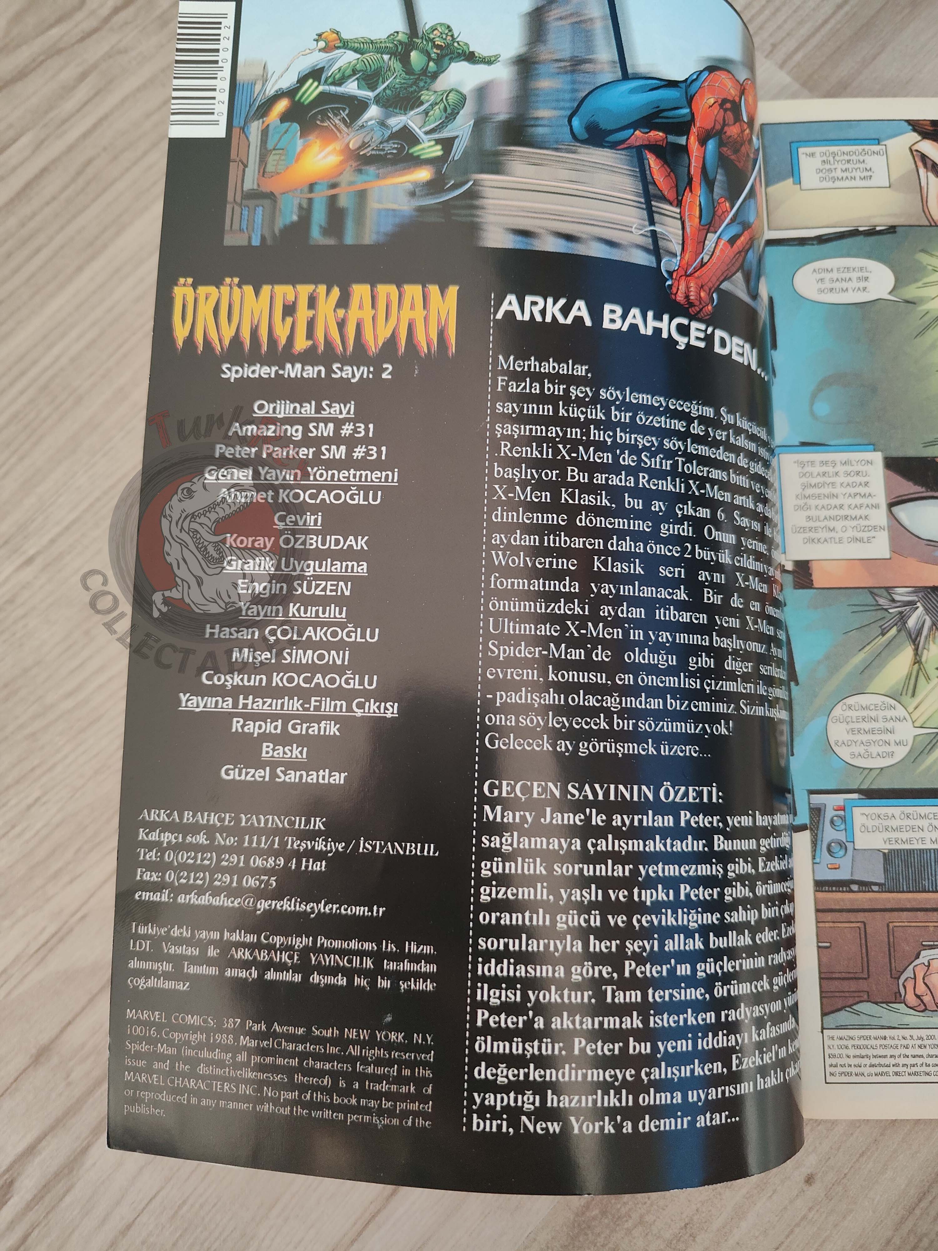 Spider-Man #2 2002 Turkish Comic Turkey The Amazing #31 Peter Parker #31