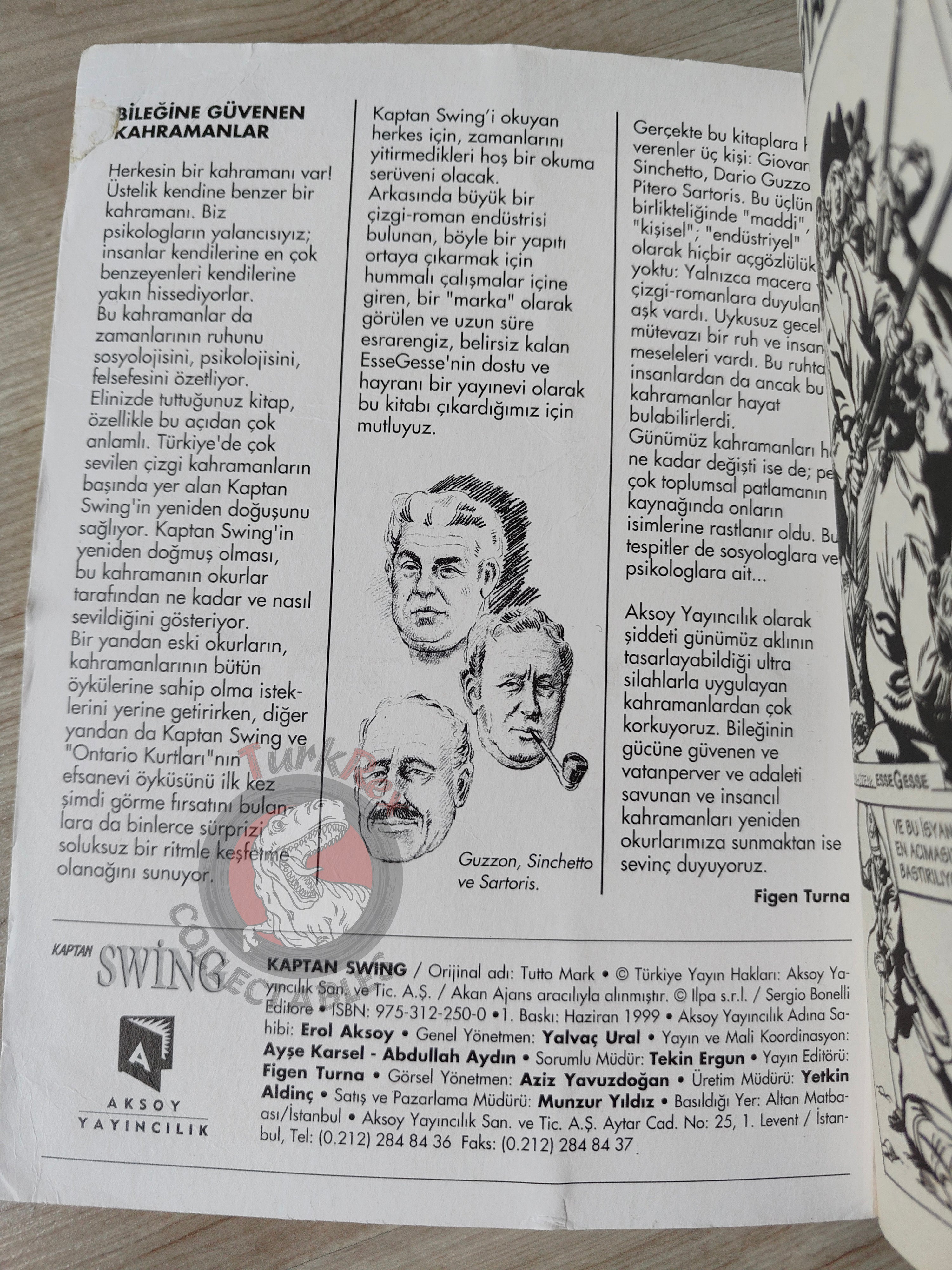 Comandante Mark #1 Turkish Edition Comic Turkey #1 #2
