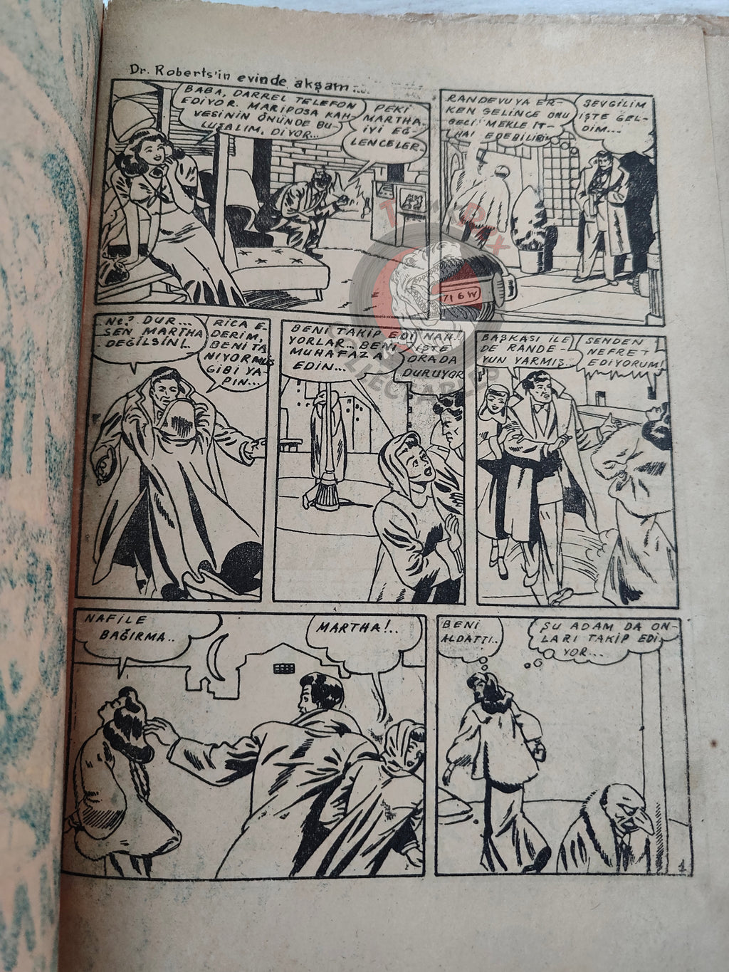 1001 Özel #6 1950 Mandrake the Magician Turkish Comic Mag Turkey