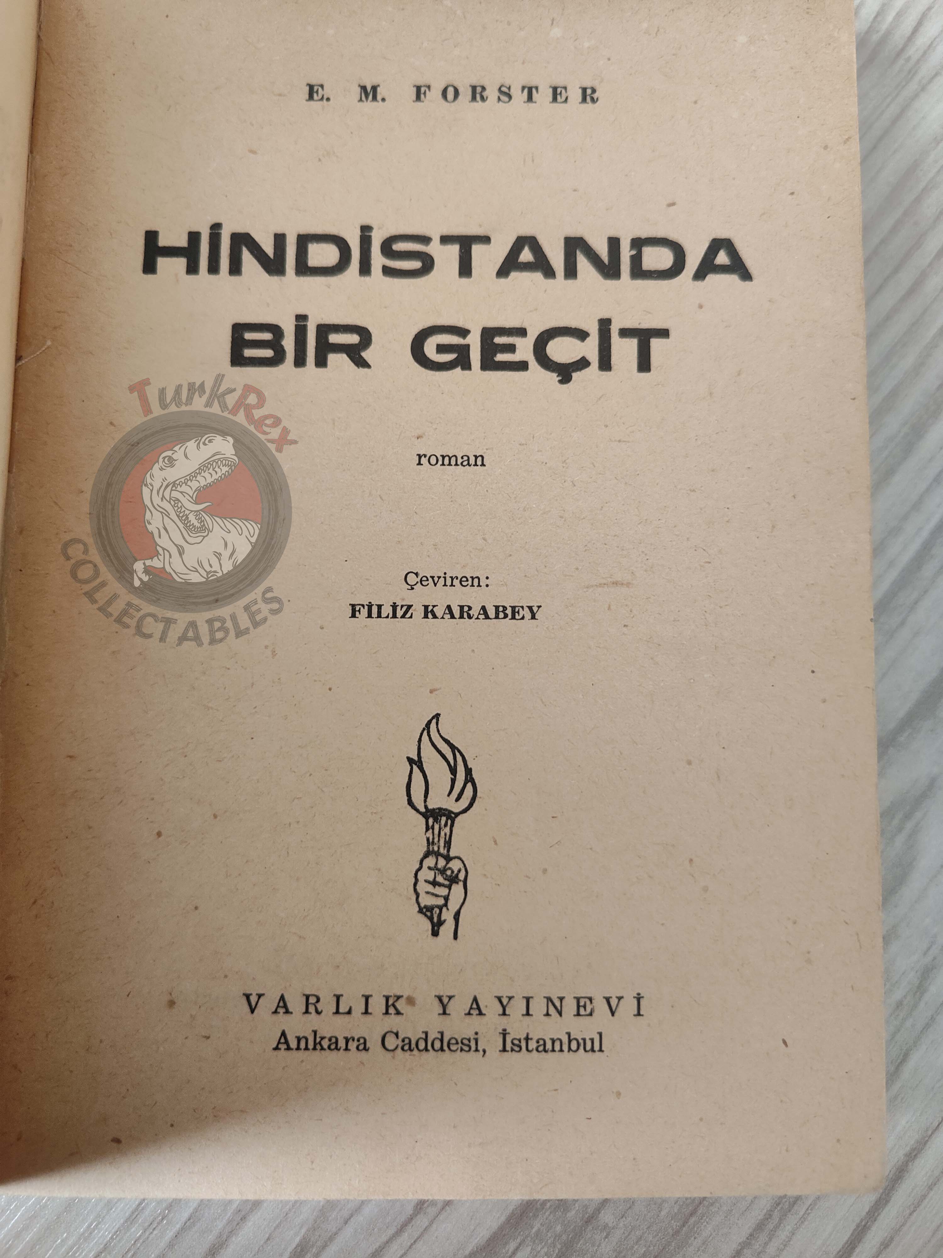 E. M. Forster – A Passage to India 1961 1st  Turkish Book Turkey