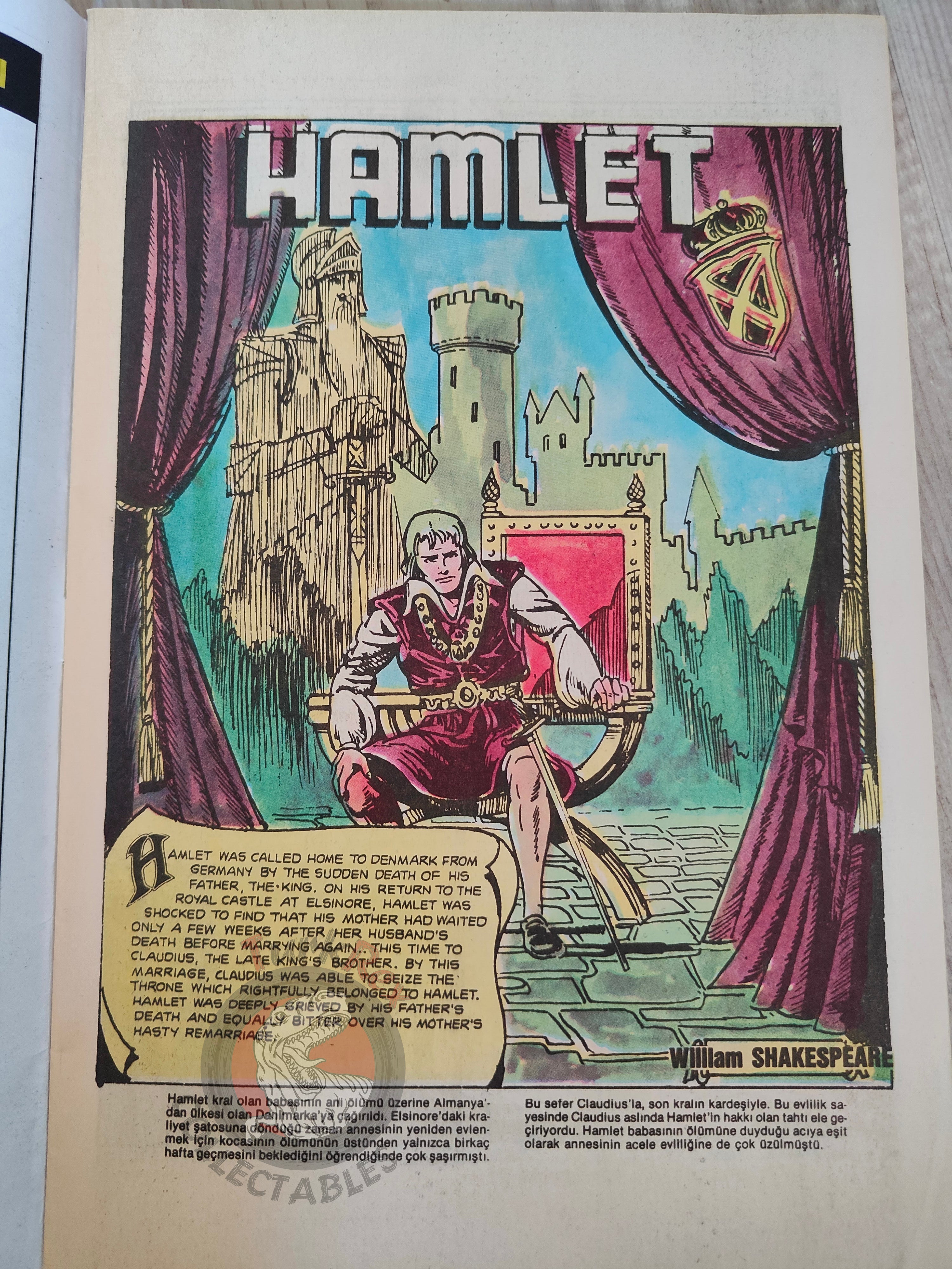 Hamlet  – William Shakespeare Turkish Comic Turkey Classics Illustrated