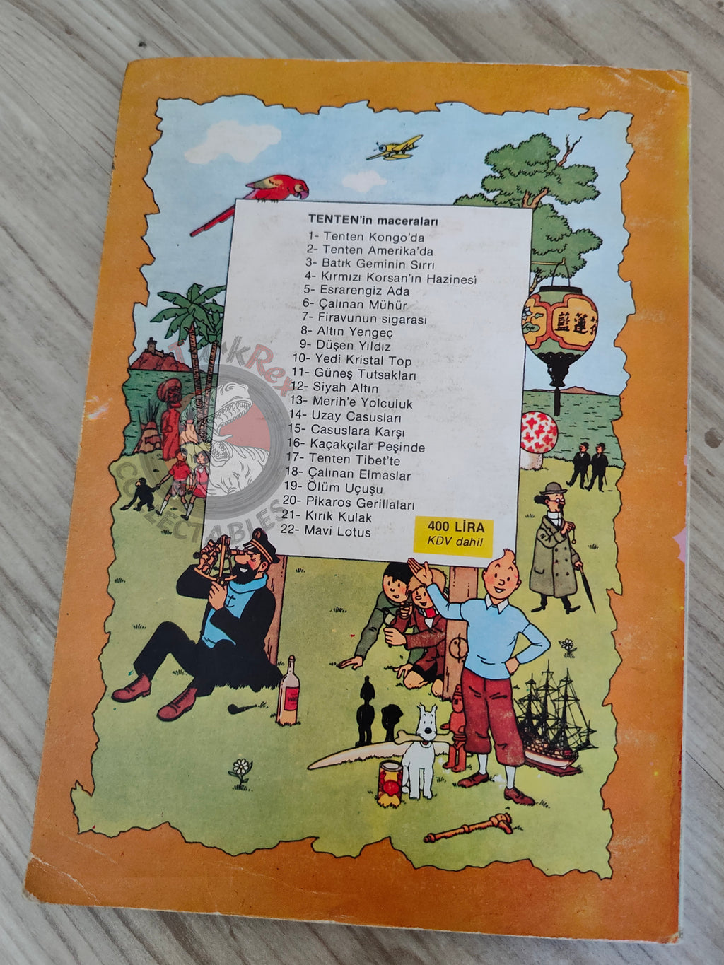 Tintin – The Seven Crystal Balls mid 1980s Turkish Edition Comic Turkey 1