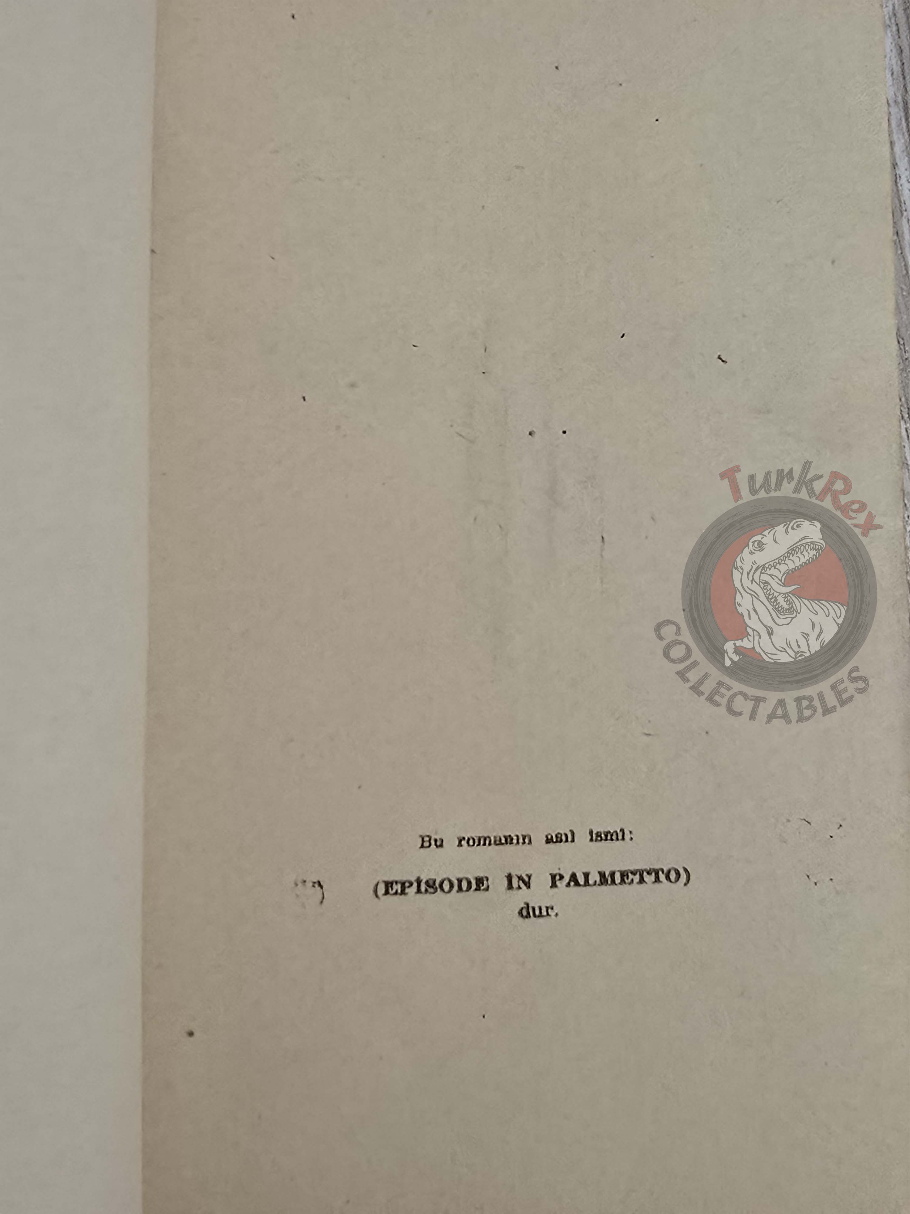 Erskine Caldwell – Episode in Palmetto 1953 1st Turkish Book Turkey